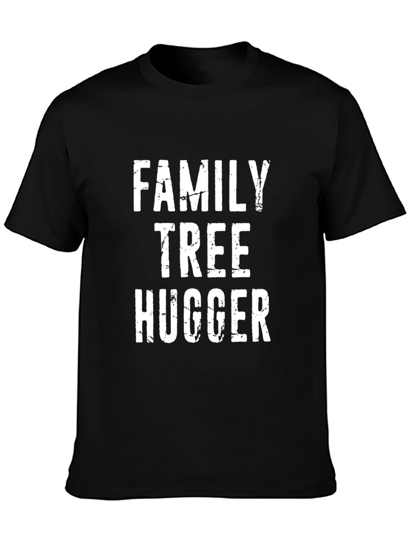 Family Tree Hugger Graphic Tee - Black