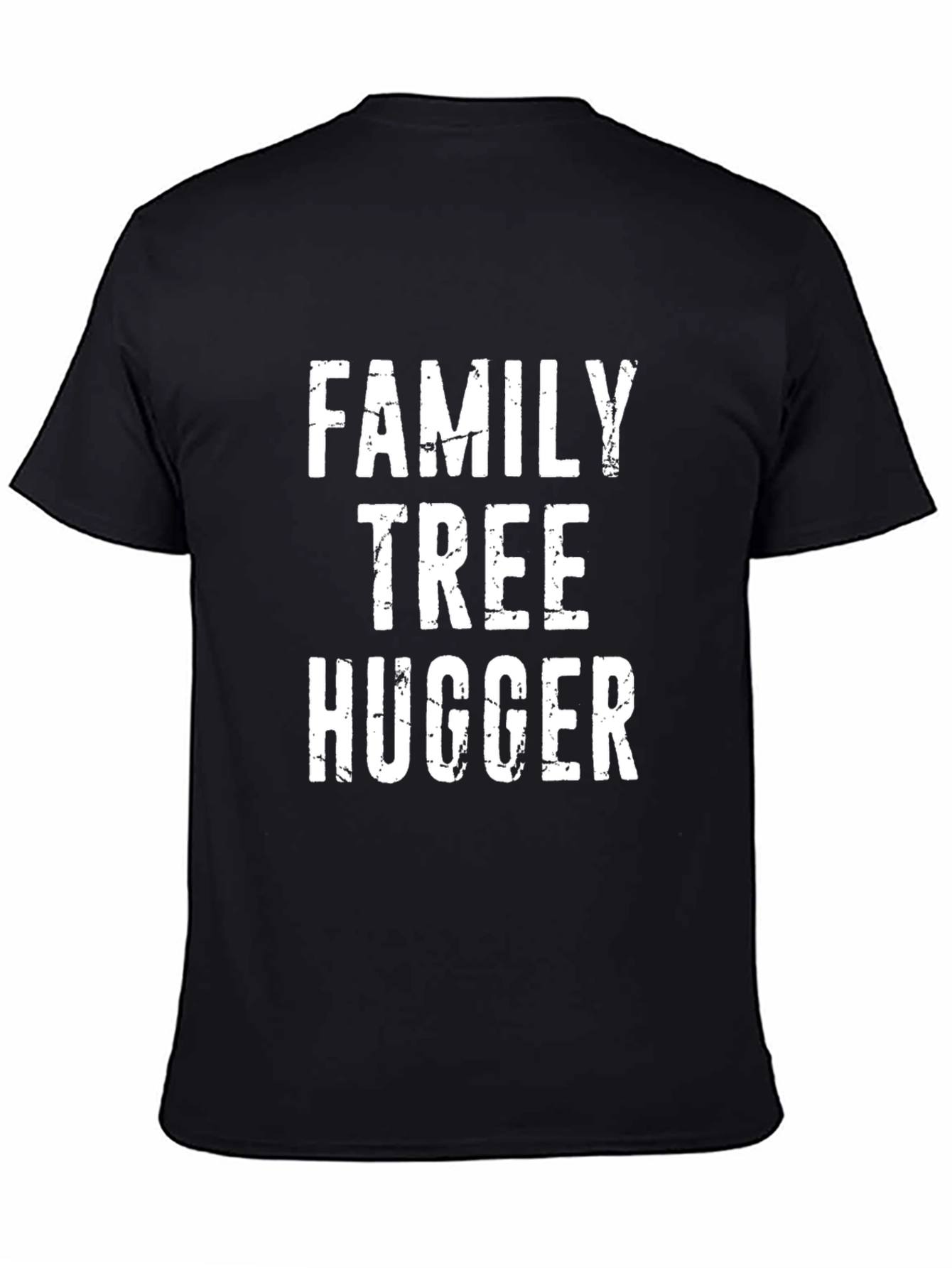 Family Tree Hugger Graphic Tee - Black