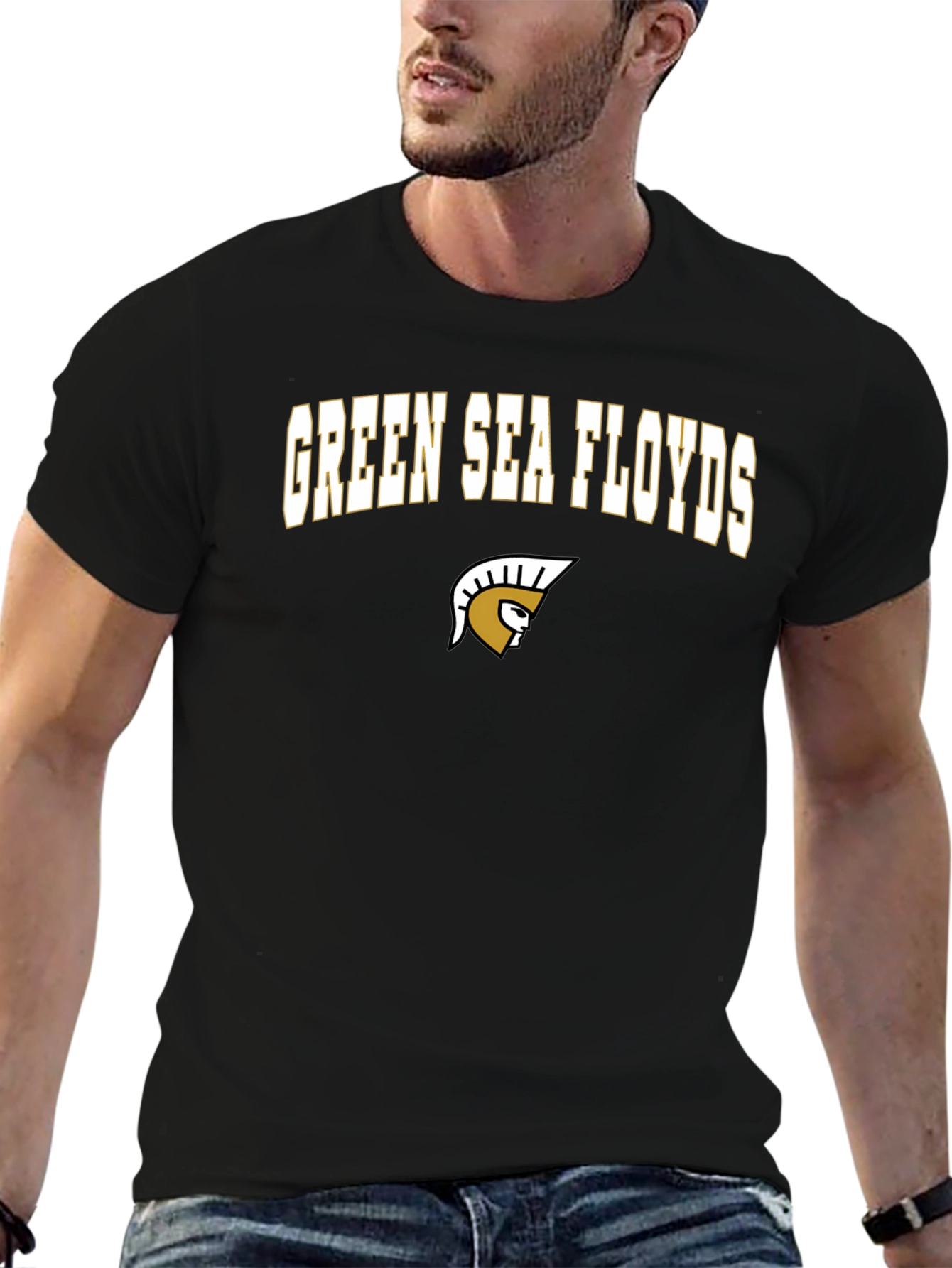 Green Sea Floyds T-Shirt - Black