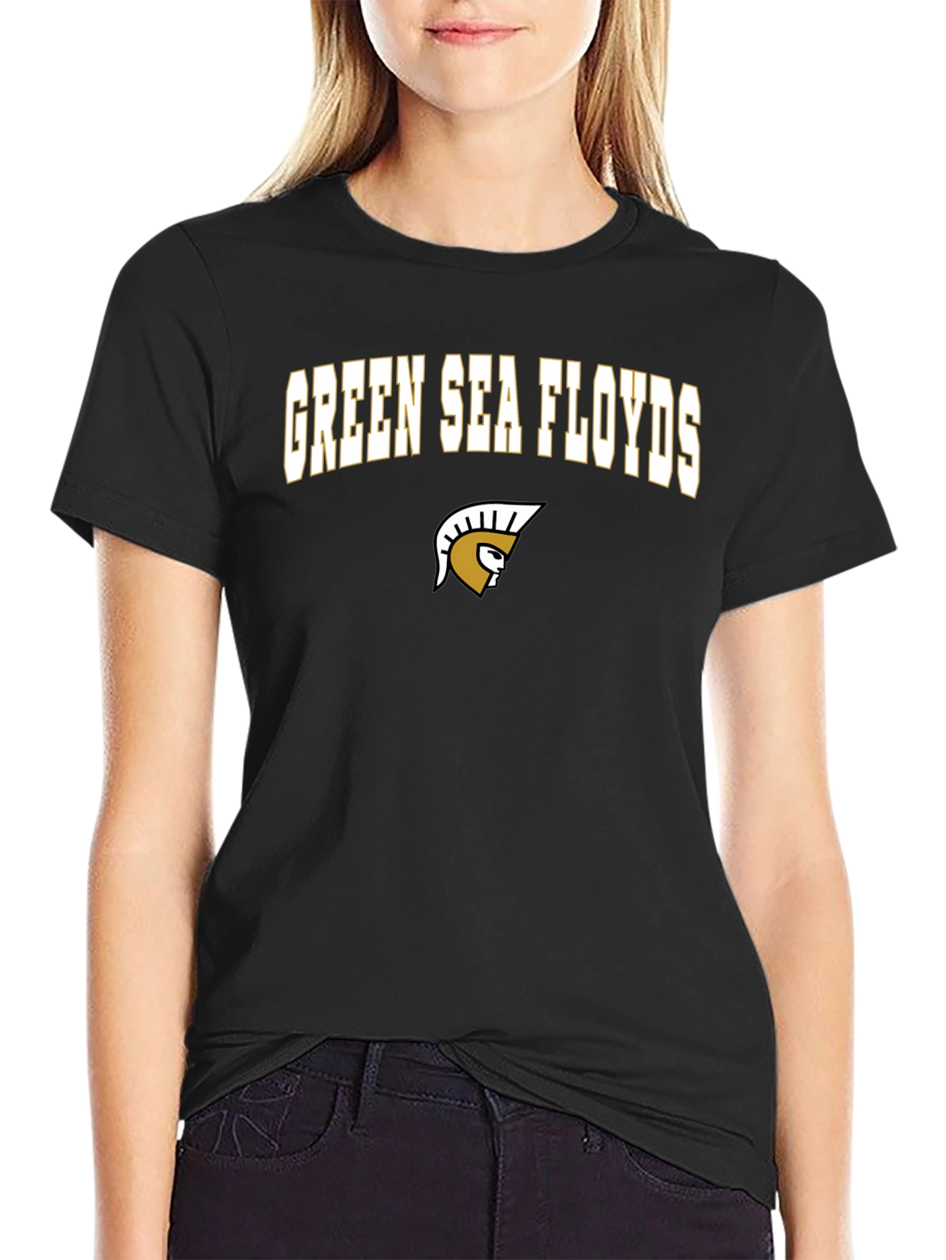 Green Sea Floyds T-Shirt - Black