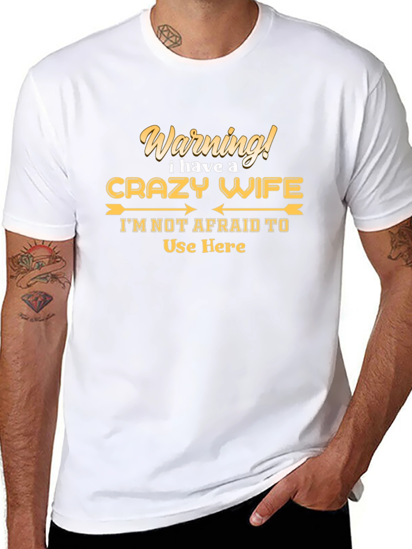 Funny Warning Crazy Wife Graphic Tee