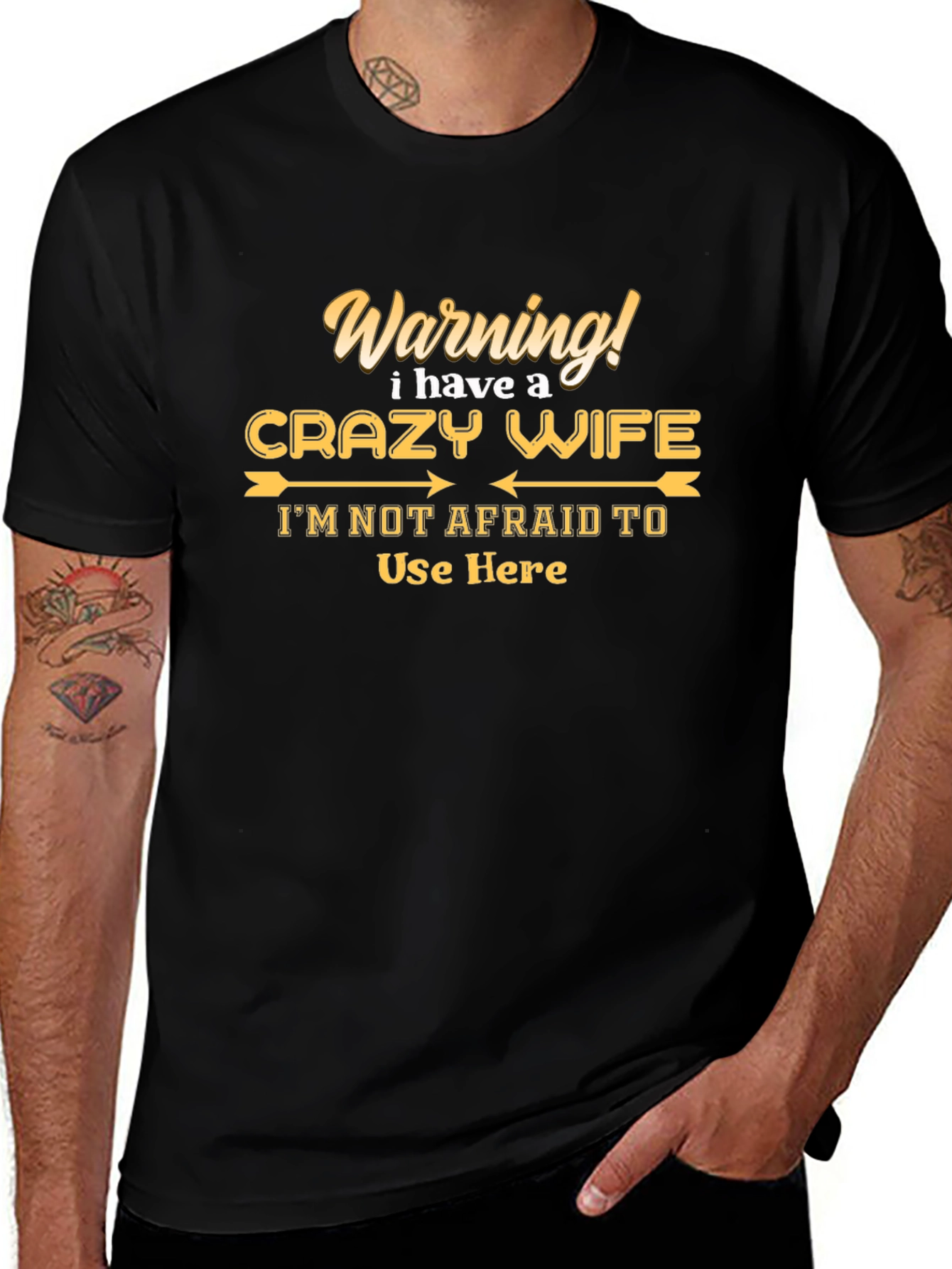 Funny Warning Crazy Wife Graphic Tee