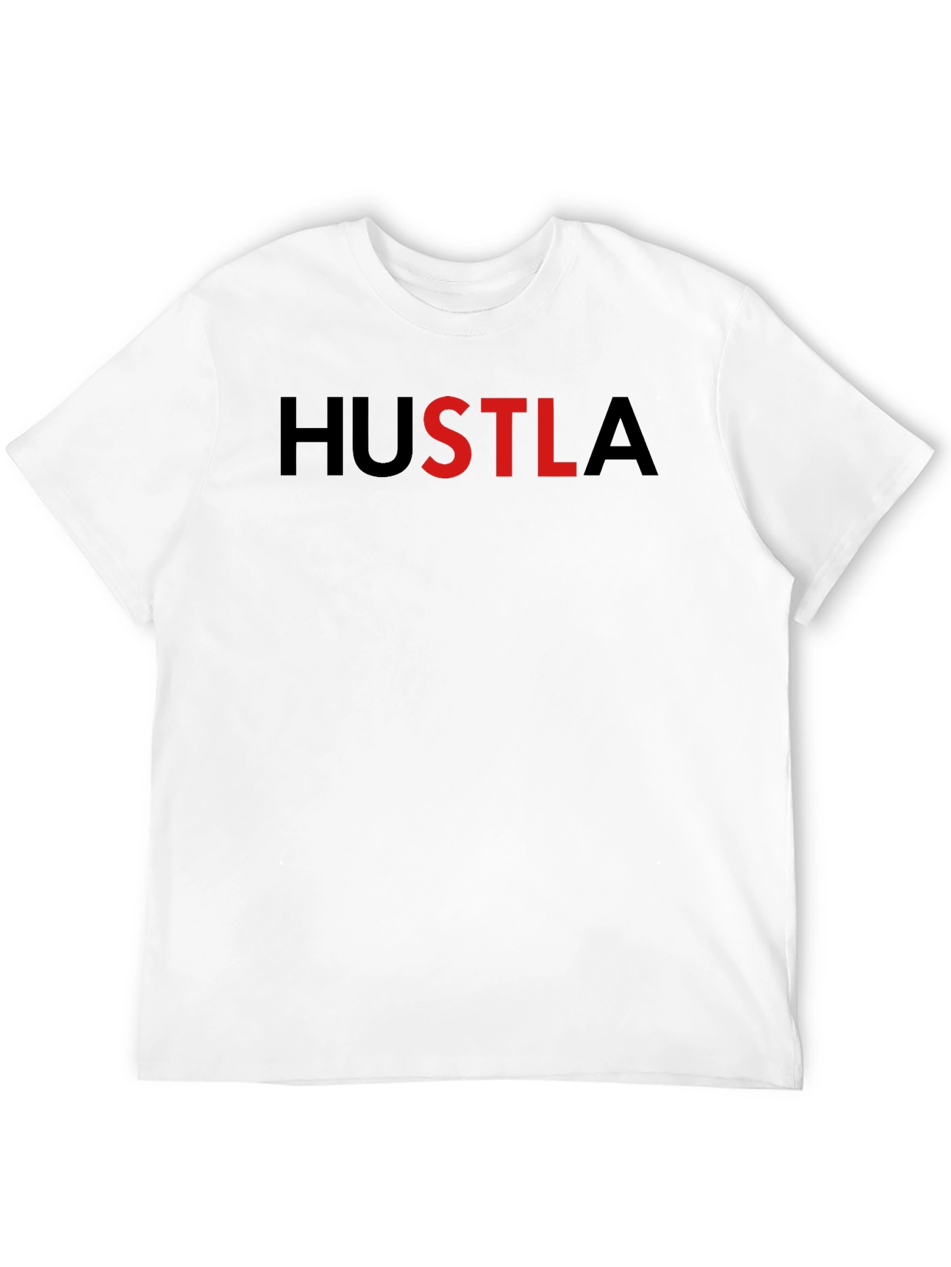HUSTLA Graphic T-Shirt - Black Crew Neck Tee