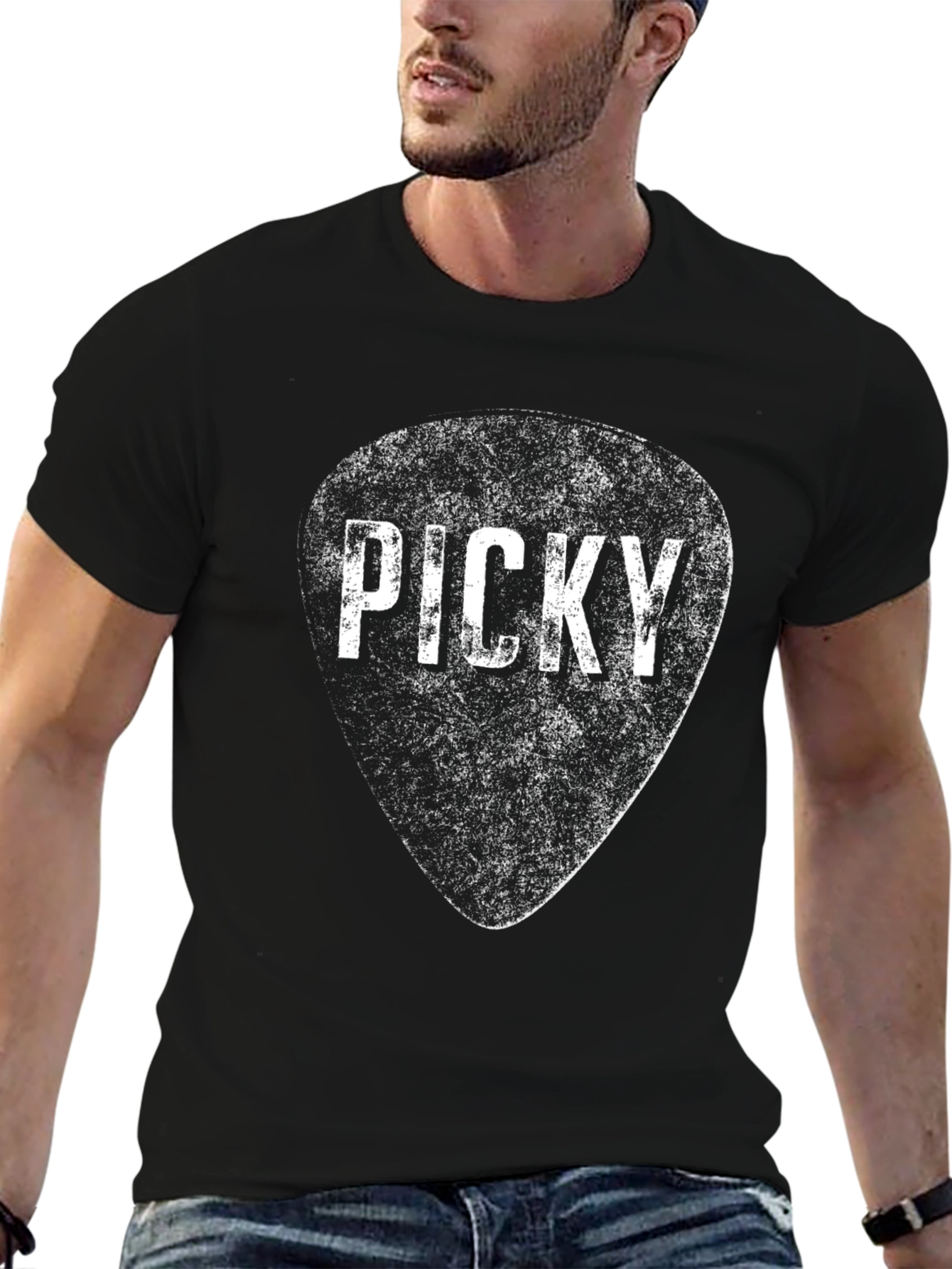 Picky Guitar Pick T-Shirt - Music Lover Tee