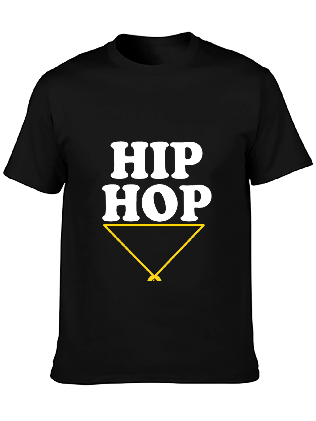 Hip Hop Graphic Print Crew Neck T-Shirt
