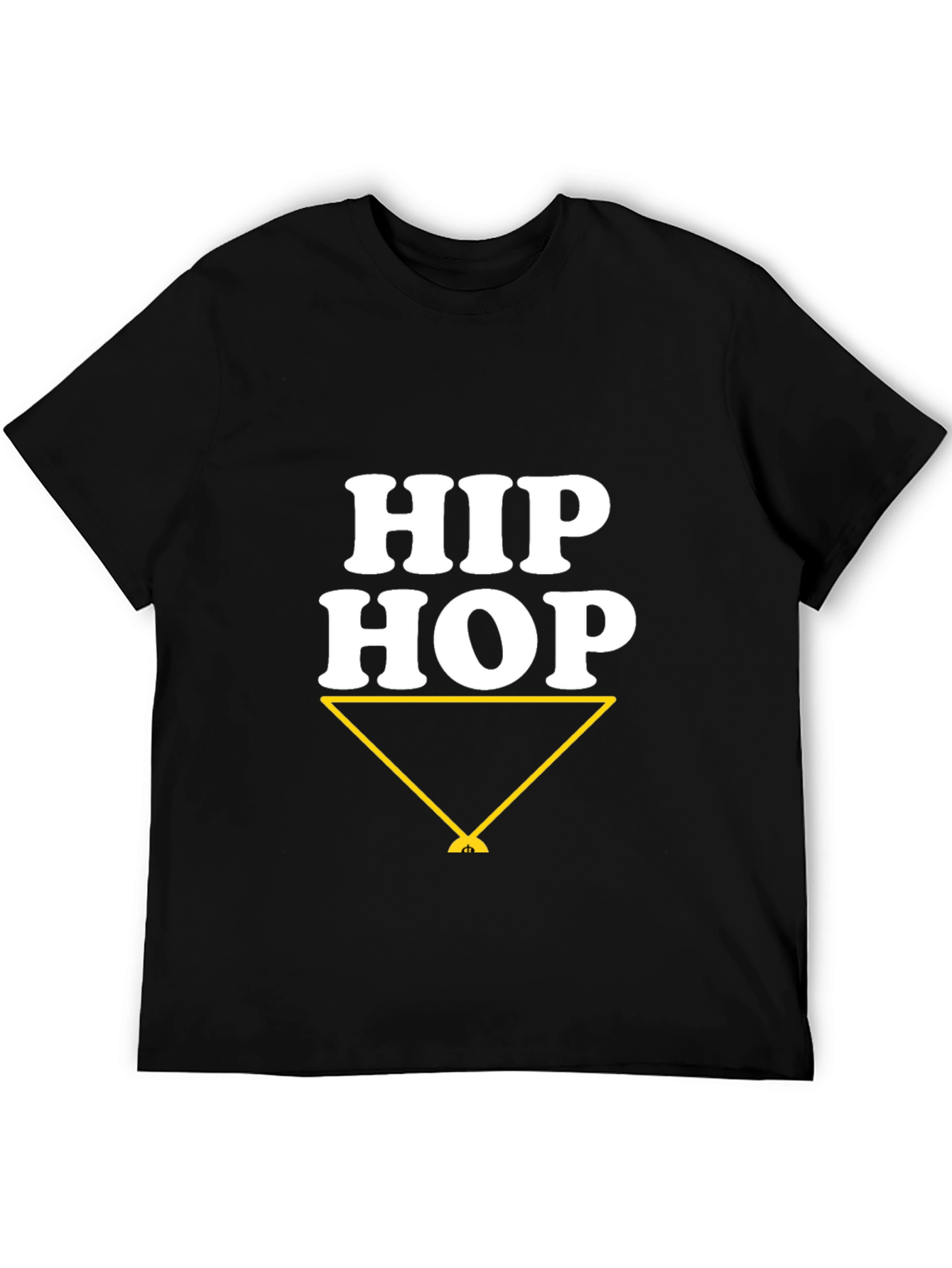 Hip Hop Graphic Print Crew Neck T-Shirt