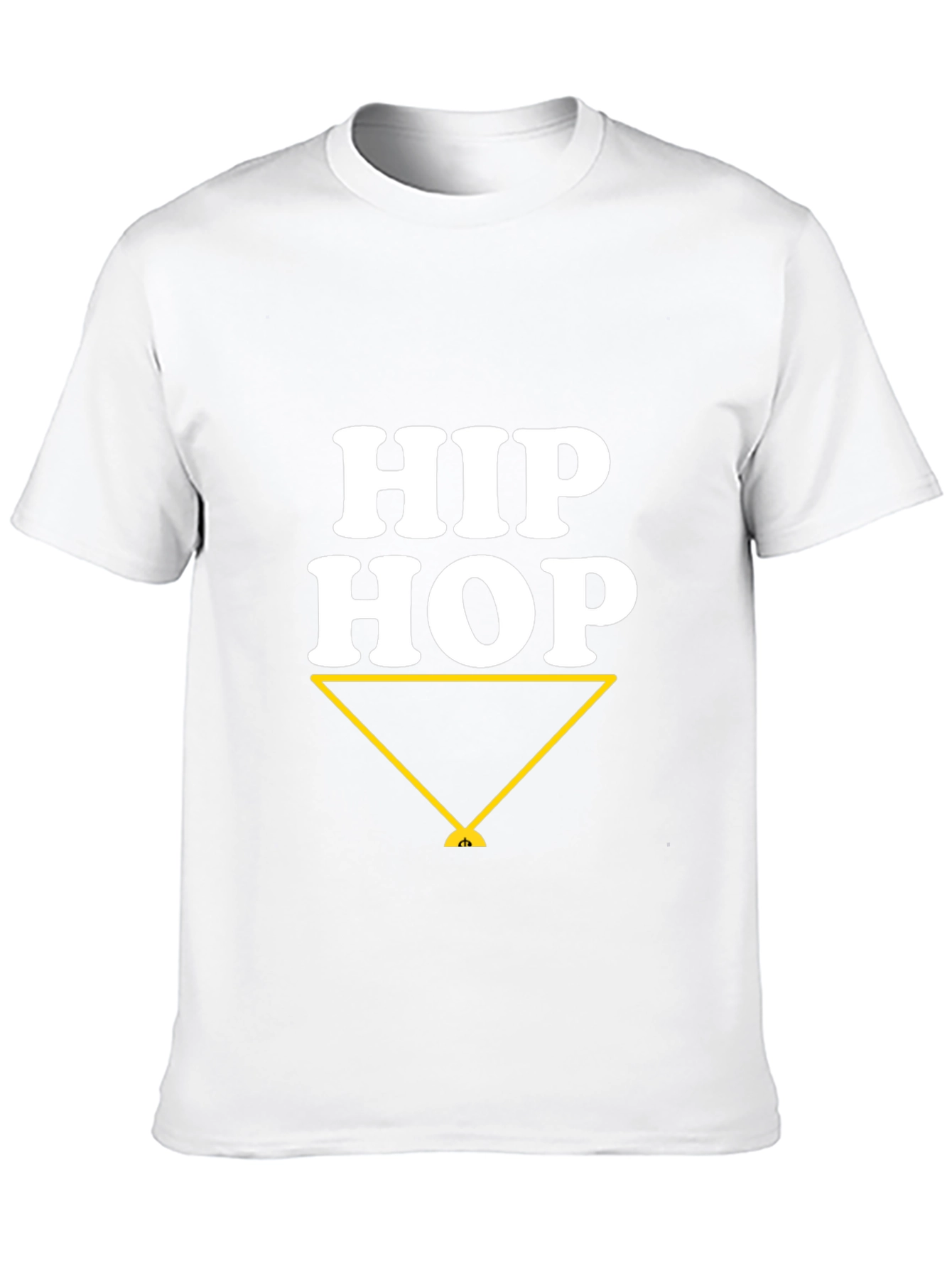 Hip Hop Graphic Print Crew Neck T-Shirt