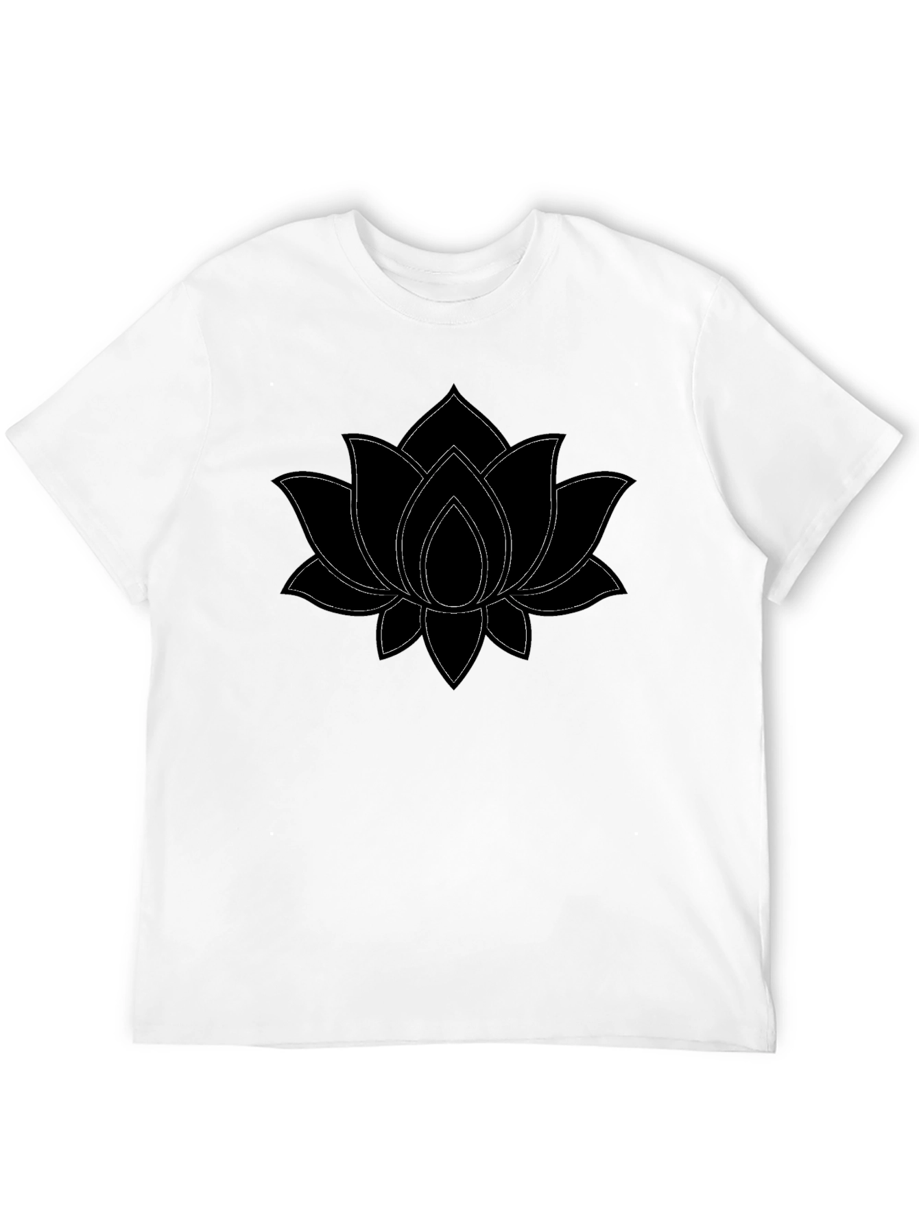 Black Lotus Flower Graphic Tee