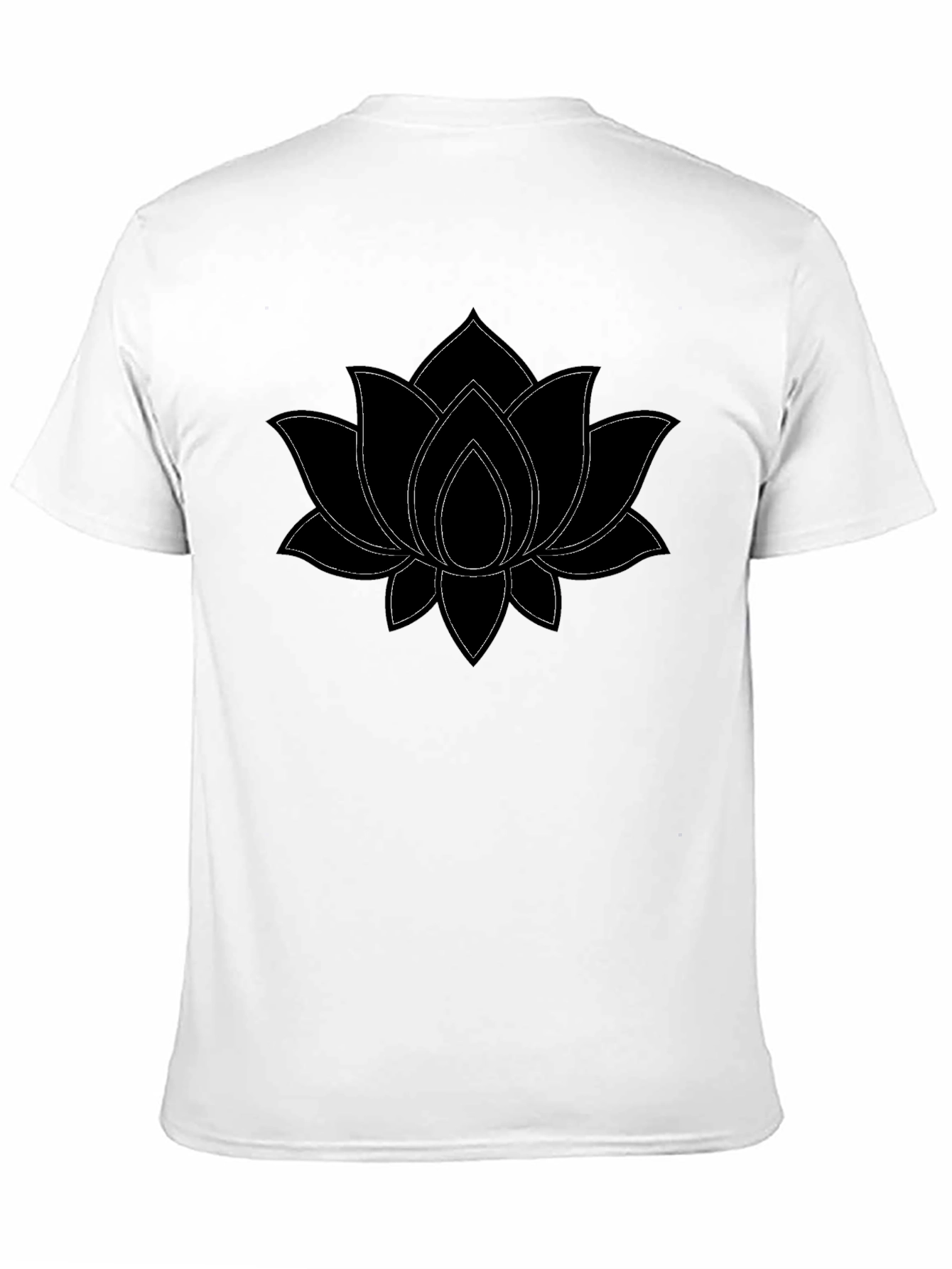 Black Lotus Flower Graphic Tee