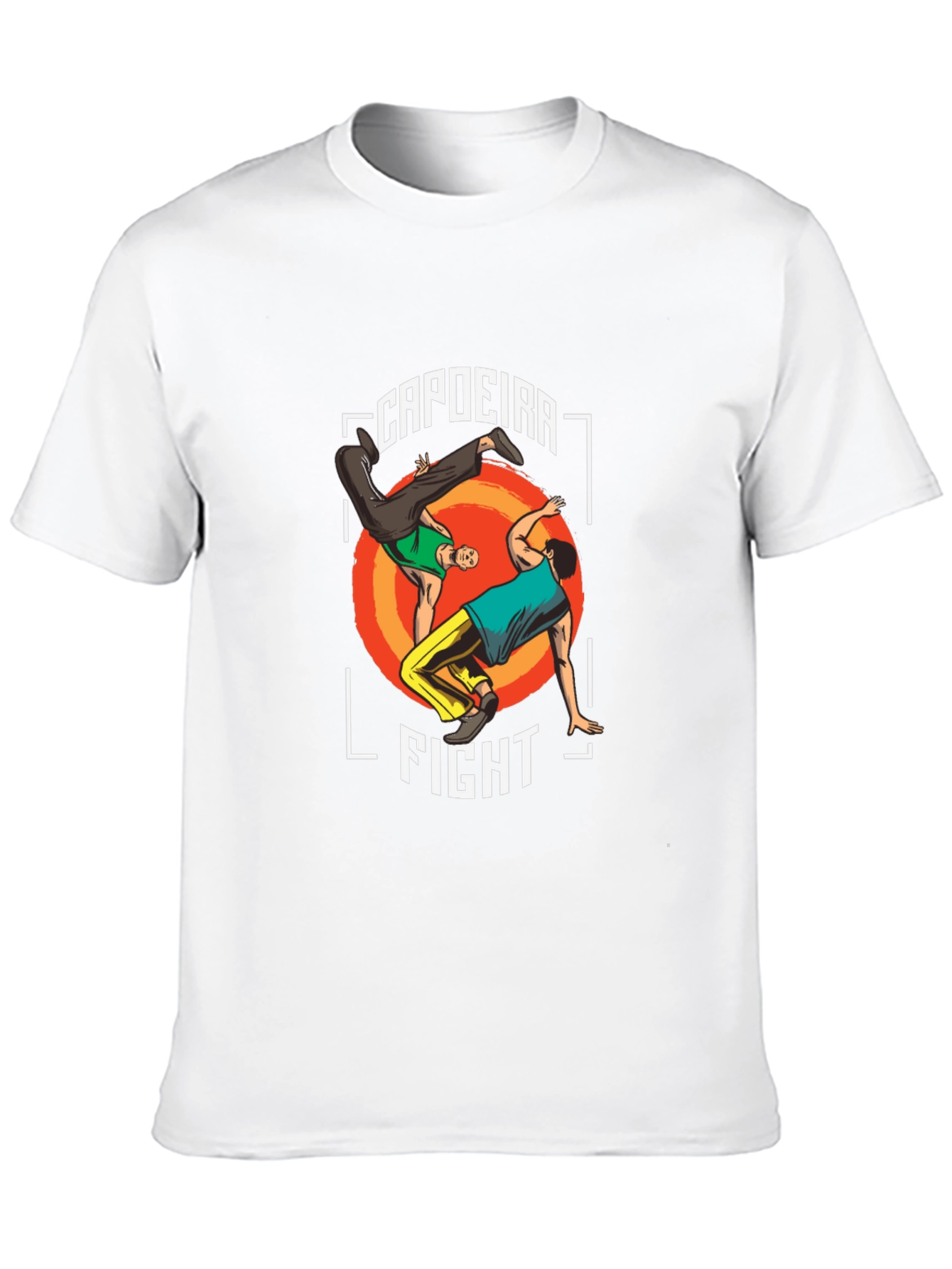 Capoeira Fight Graphic T-Shirt - Martial Arts Style