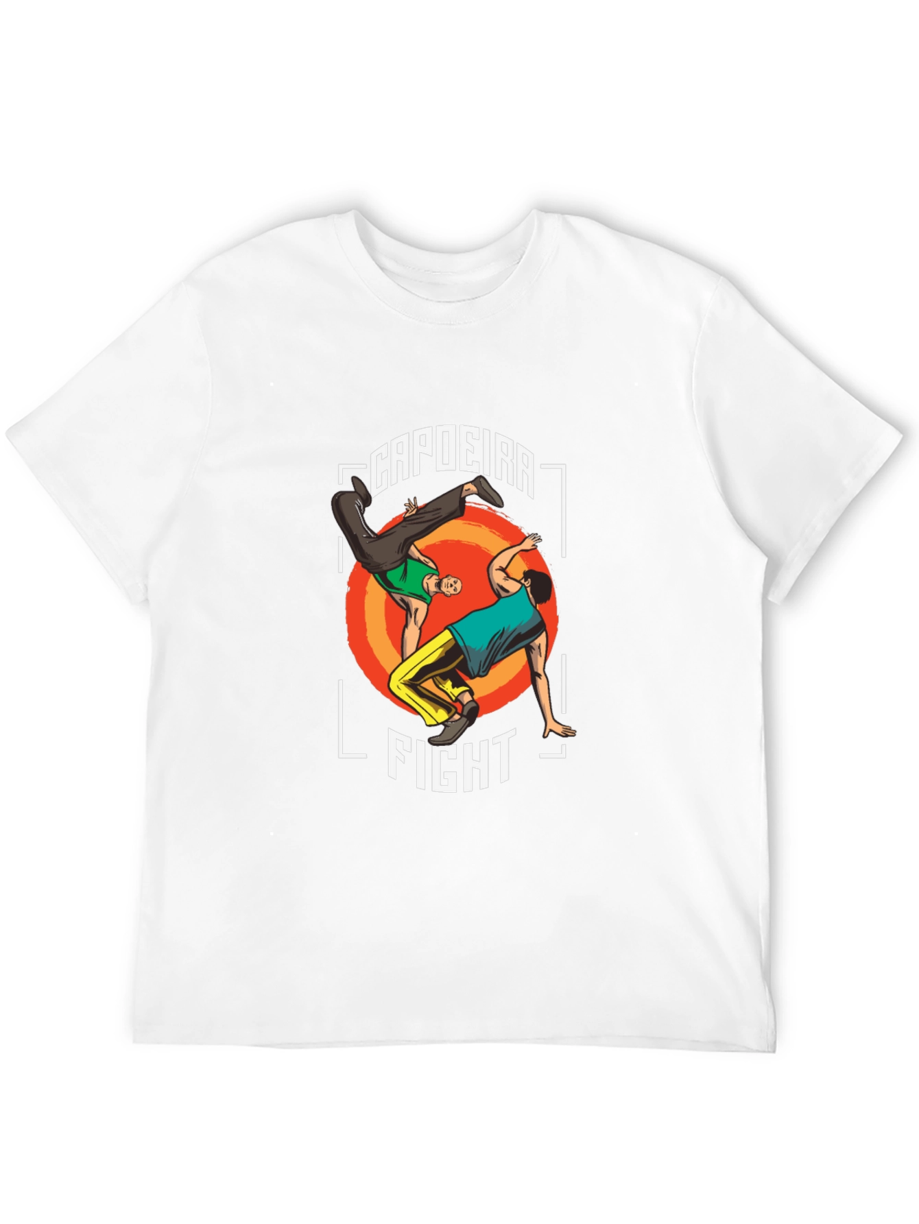 Capoeira Fight Graphic T-Shirt - Martial Arts Style
