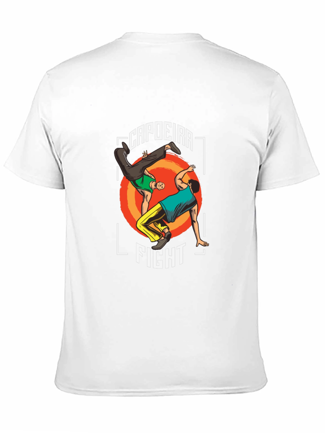 Capoeira Fight Graphic T-Shirt - Martial Arts Style