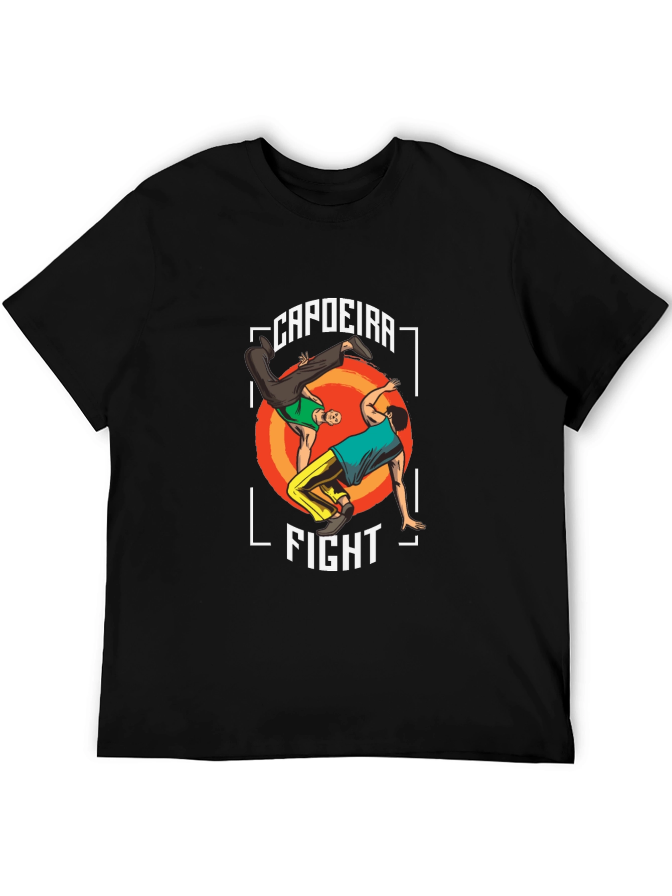 Capoeira Fight Graphic T-Shirt - Martial Arts Style
