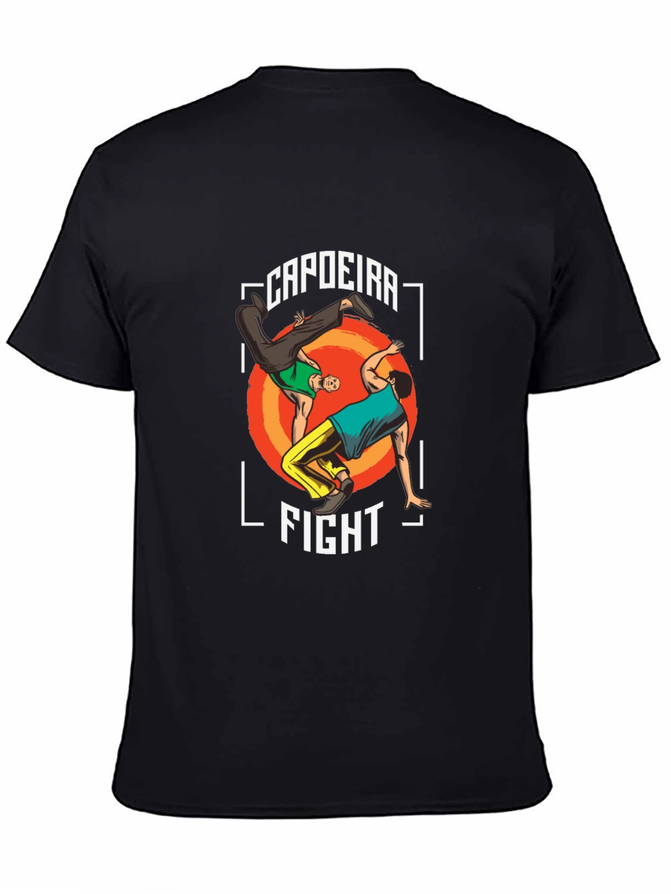 Capoeira Fight Graphic T-Shirt - Martial Arts Style