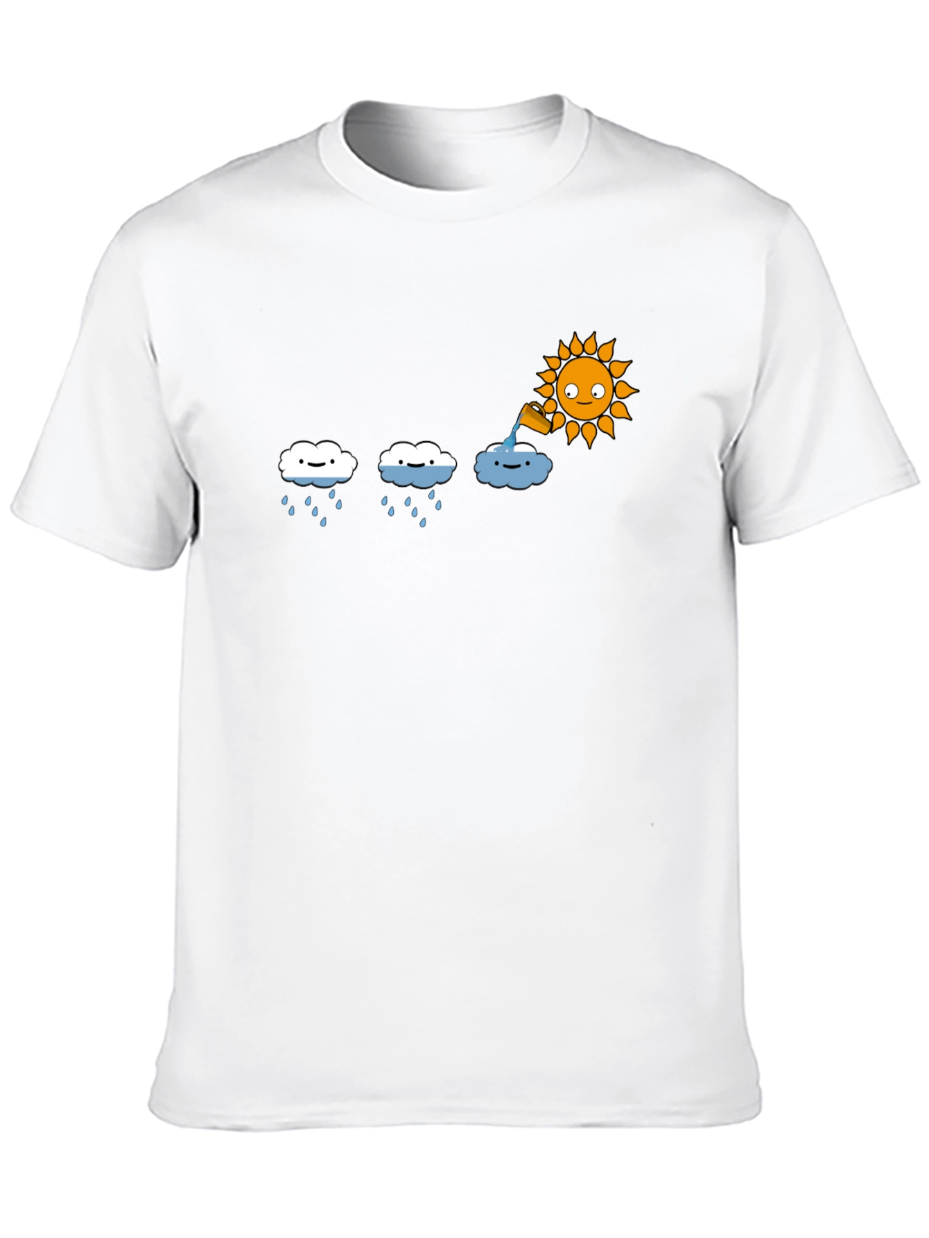 Funny Weather Graphic Black T-Shirt