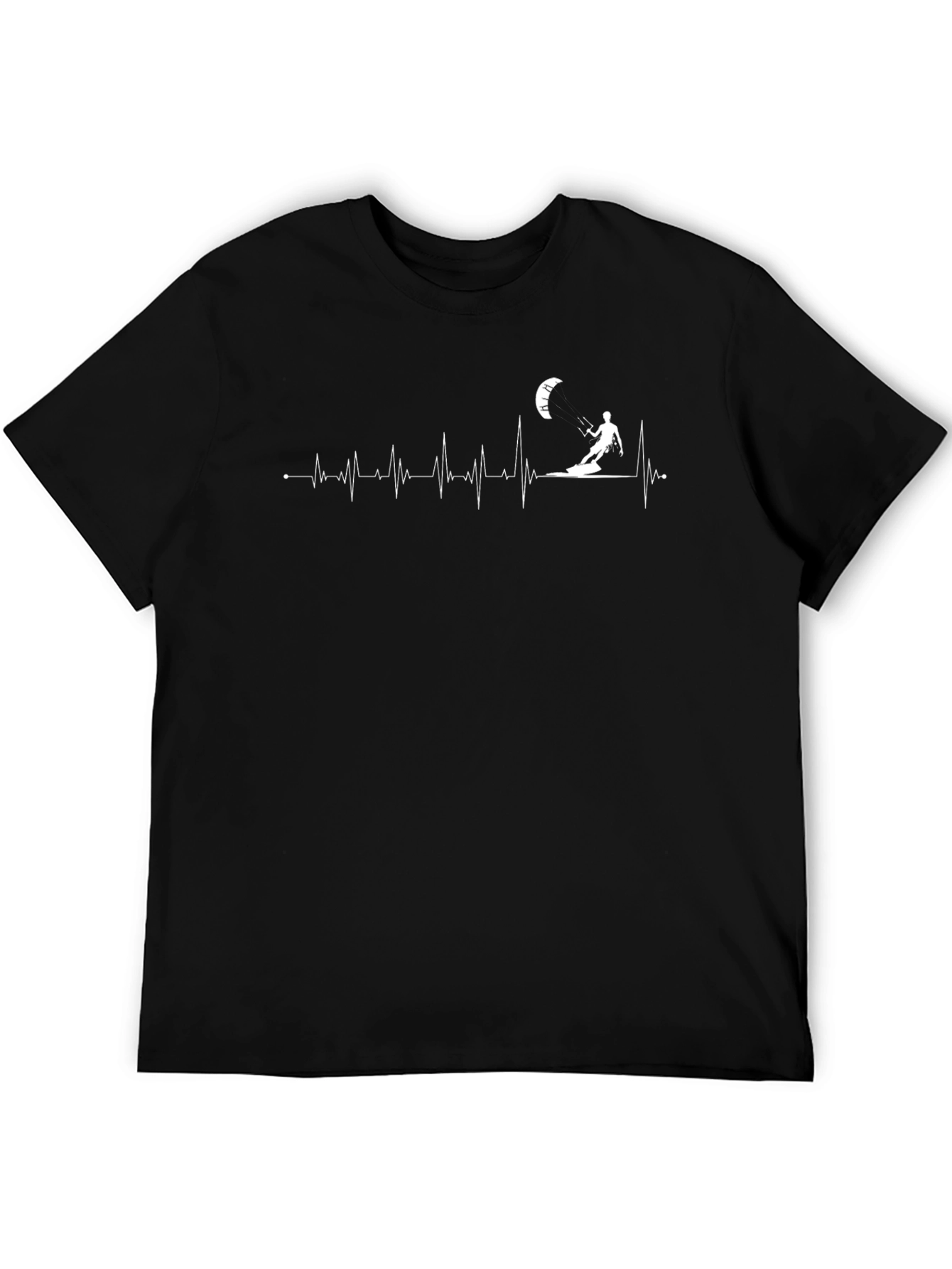 Kiteboarding Heartbeat T-Shirt - Watersports Enthusiast Tee