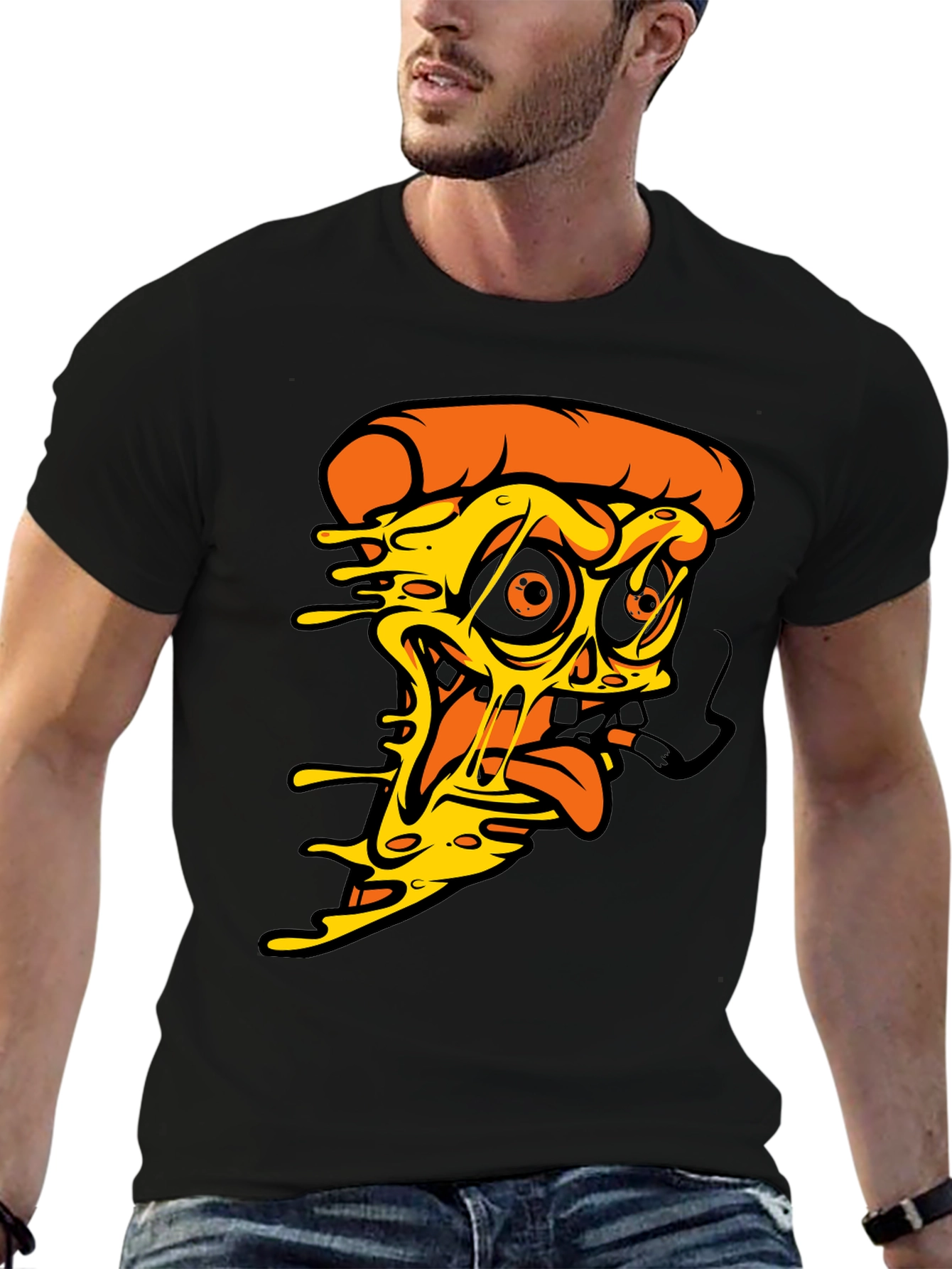 Pizza Slice Graphic Tee - Unique Foodie T-Shirt