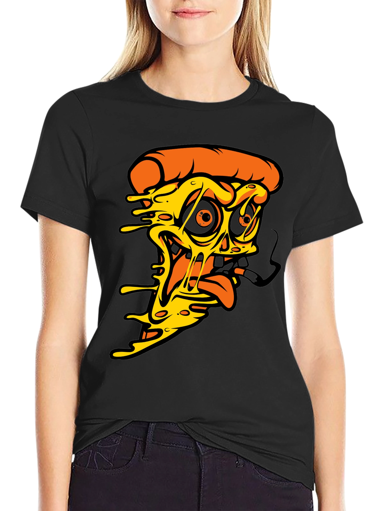 Pizza Slice Graphic Tee - Unique Foodie T-Shirt