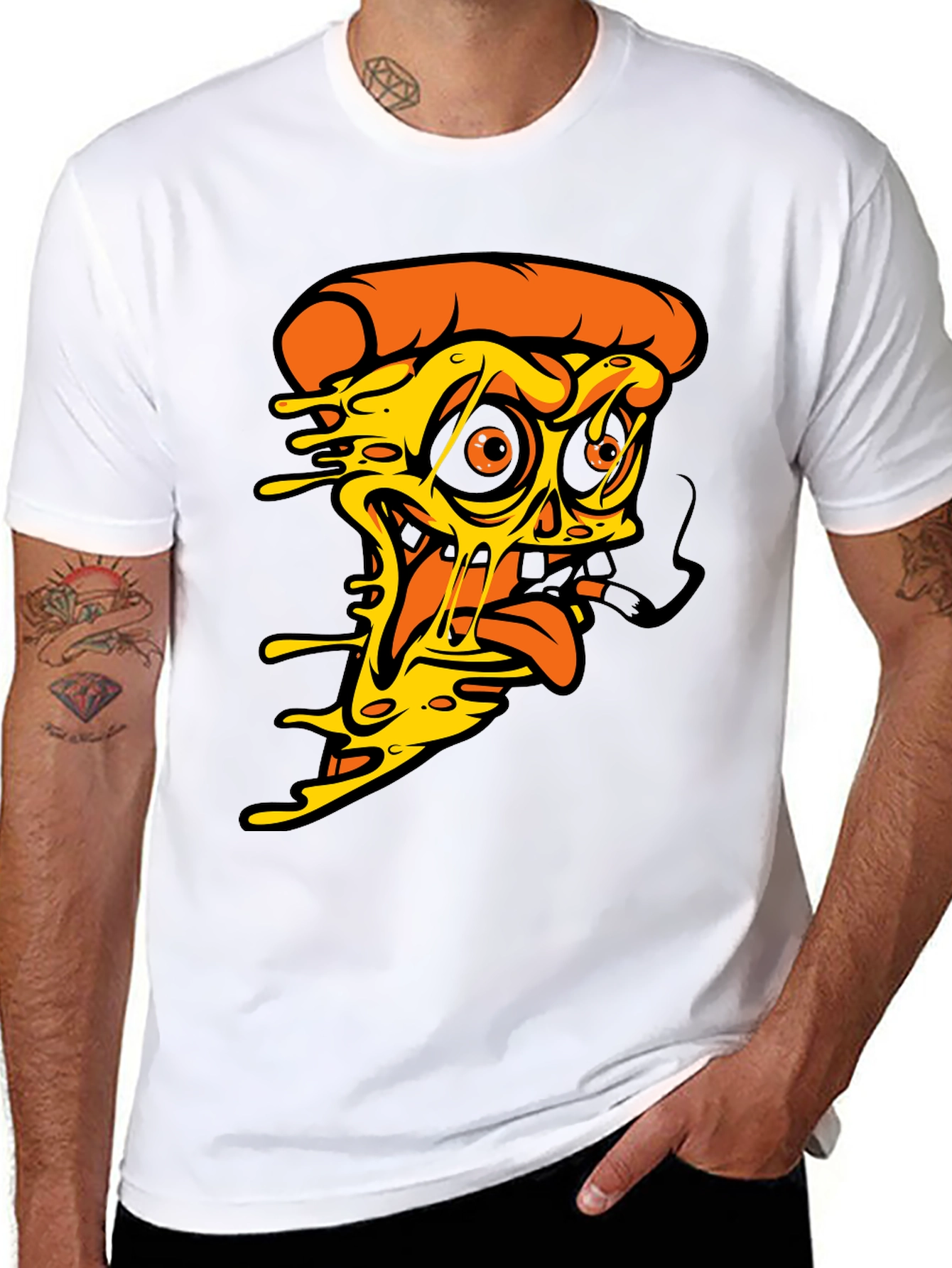 Pizza Slice Graphic Tee - Unique Foodie T-Shirt
