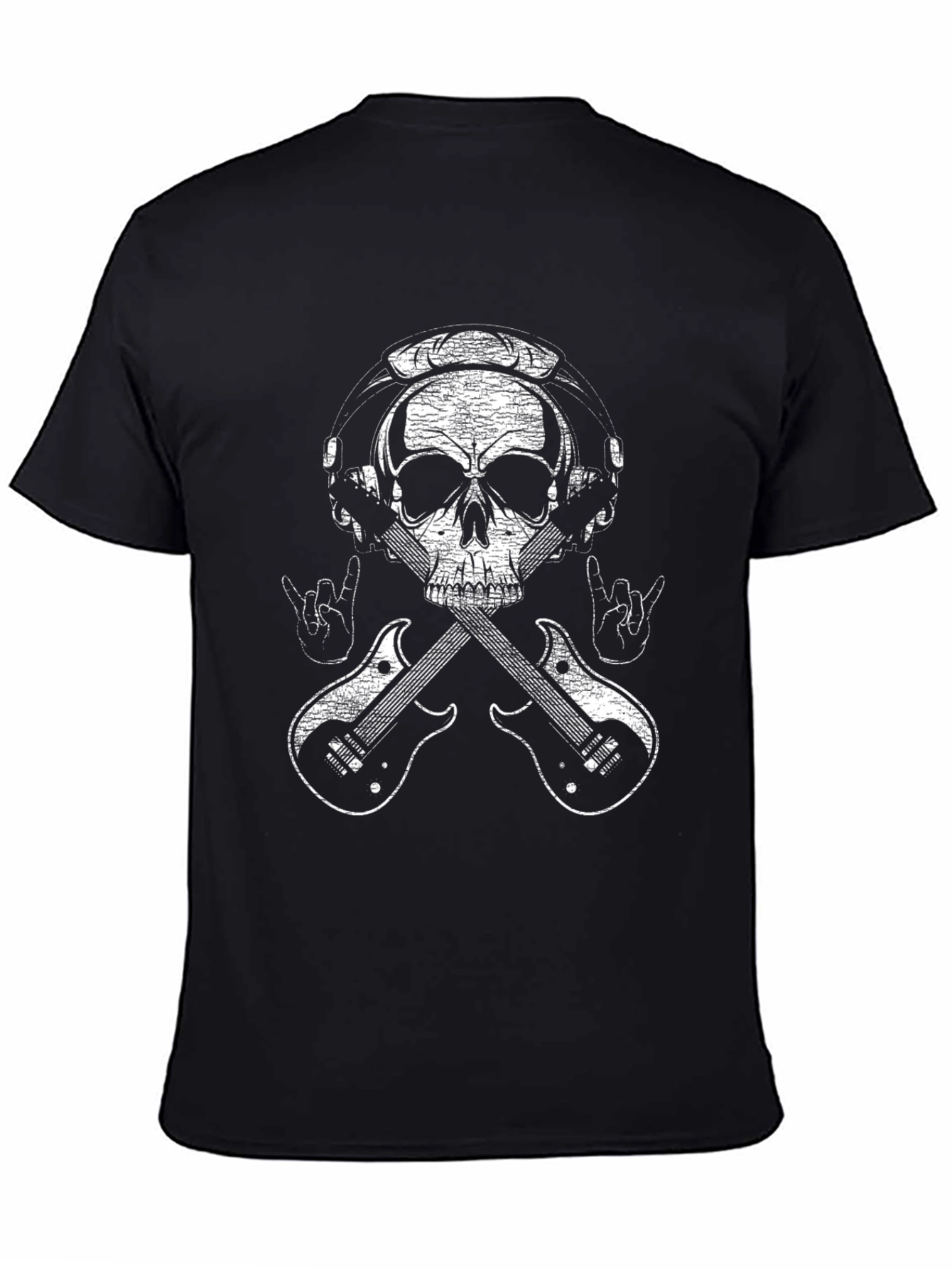 Rock On Skull T-Shirt - Music Lover Graphic Tee