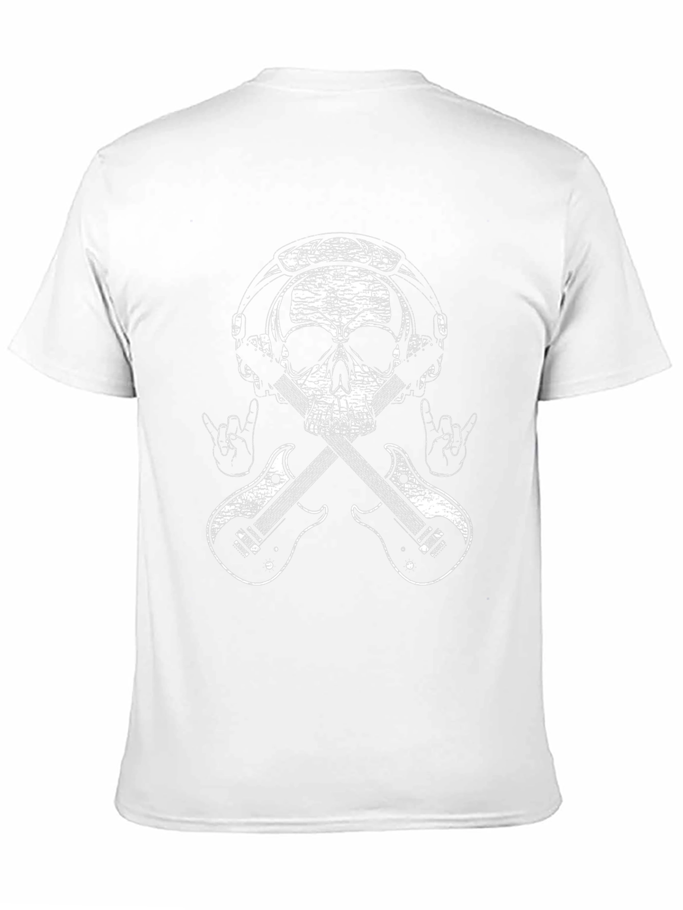 Rock On Skull T-Shirt - Music Lover Graphic Tee