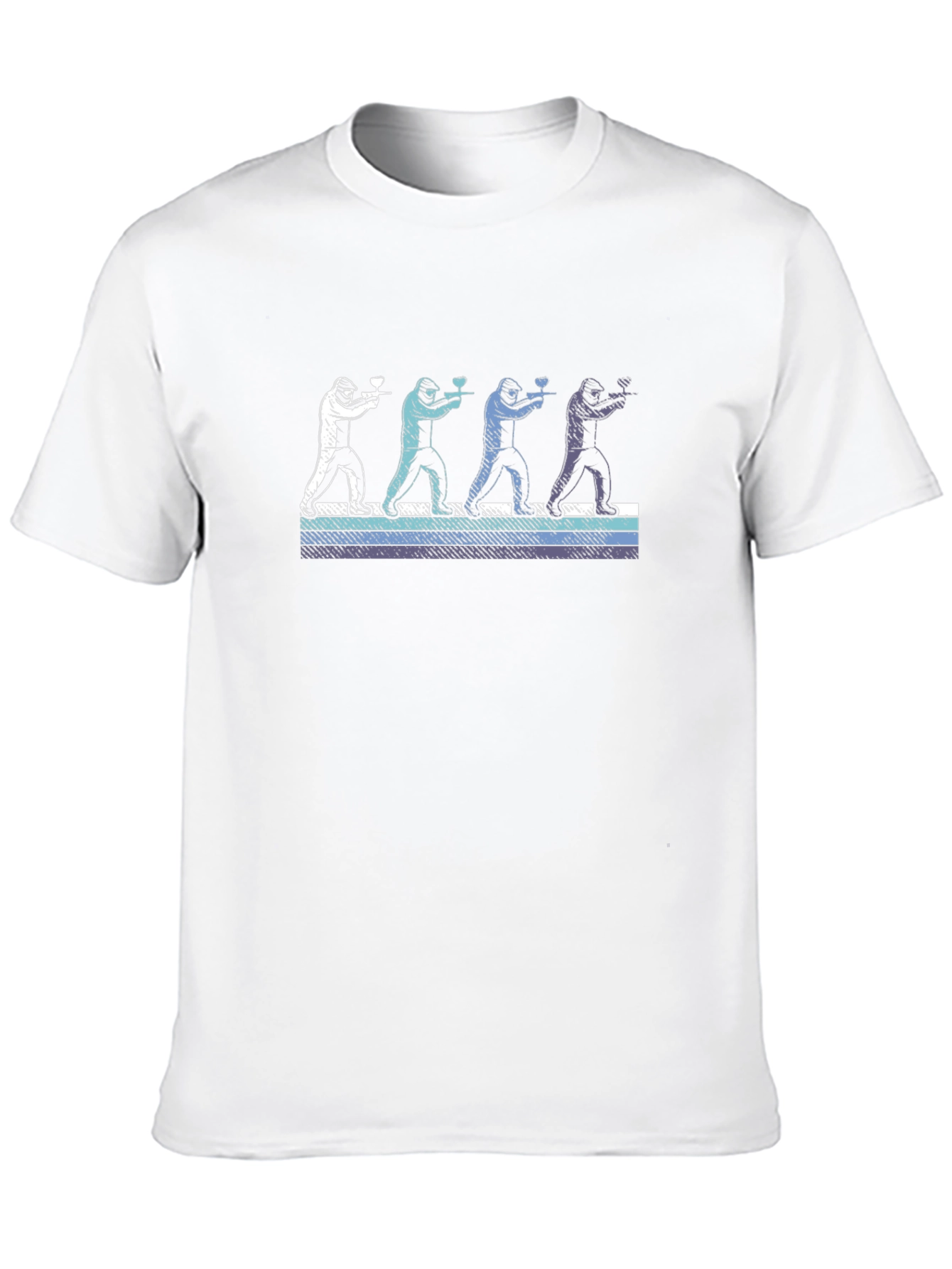 Paintball Evolution Graphic T-Shirt - Black