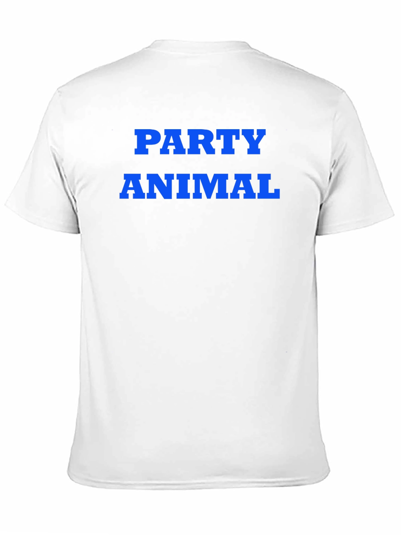 Party Animal Graphic Tee - Bold Blue Text