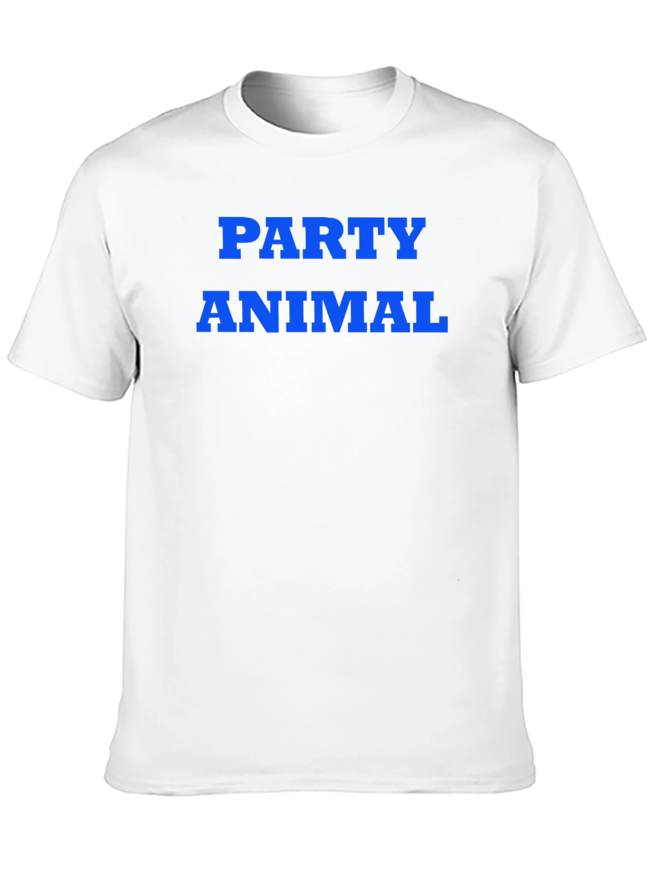 Party Animal Graphic Tee - Bold Blue Text
