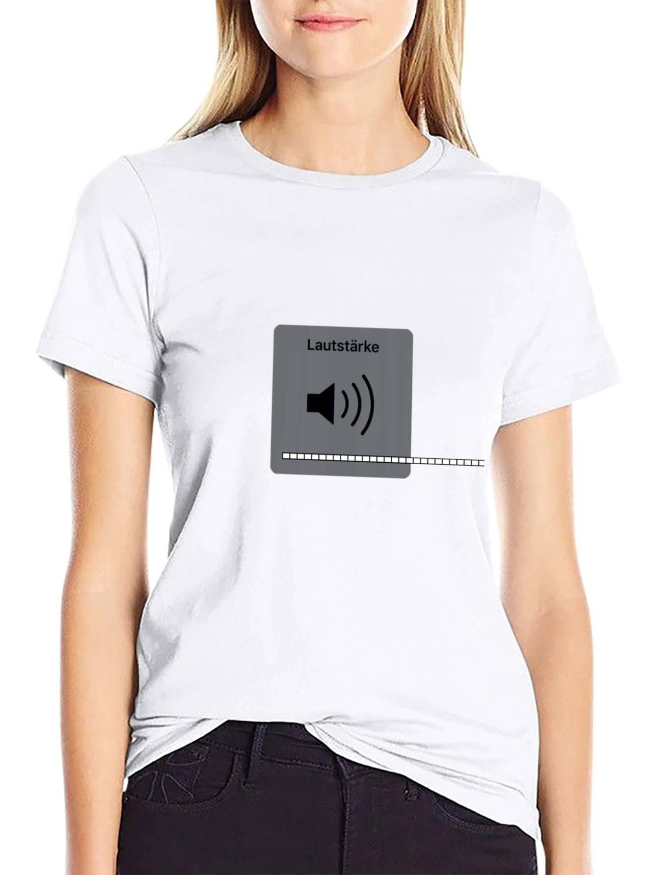 Lautstärke Volume Control Black T-Shirt