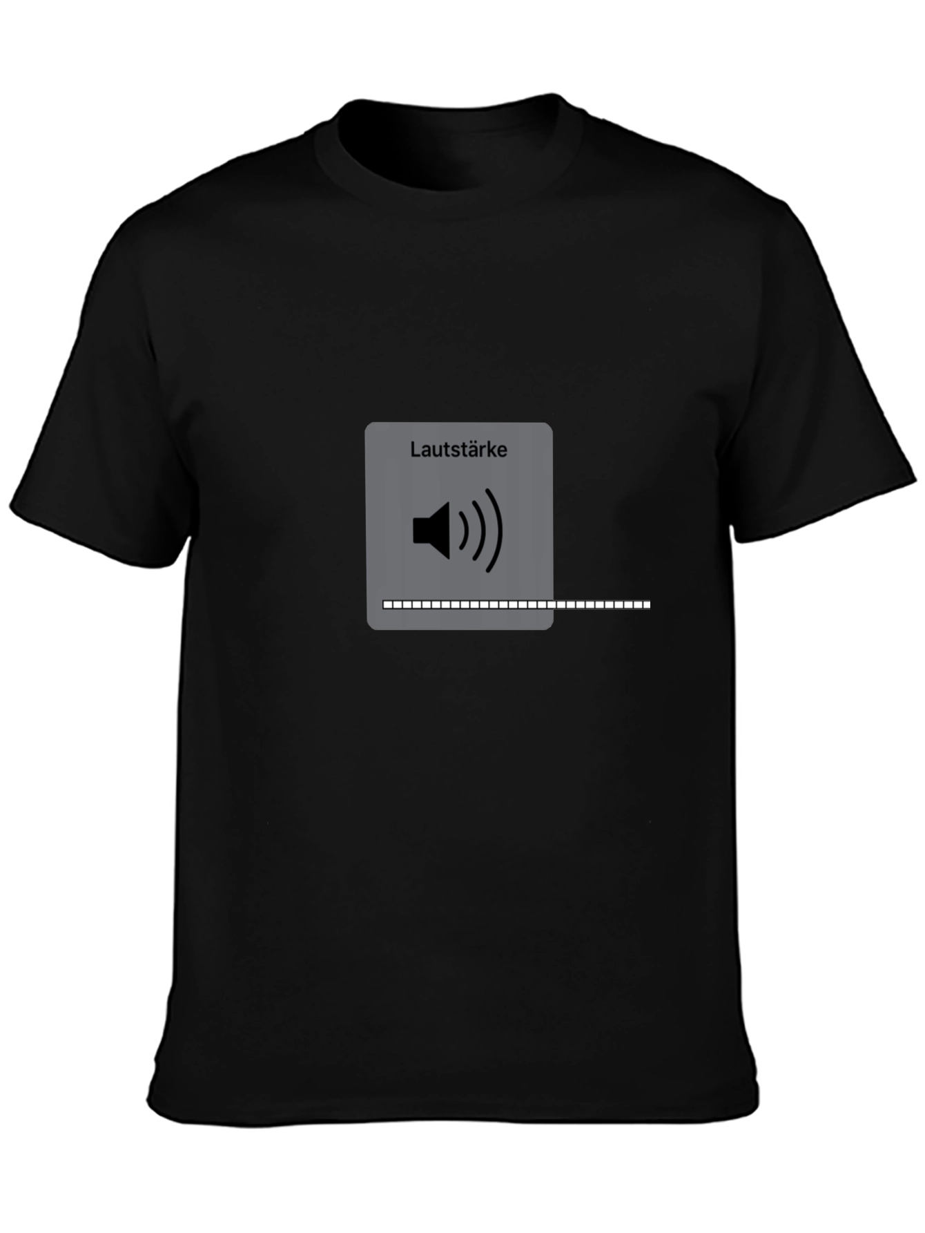 Lautstärke Volume Control Black T-Shirt
