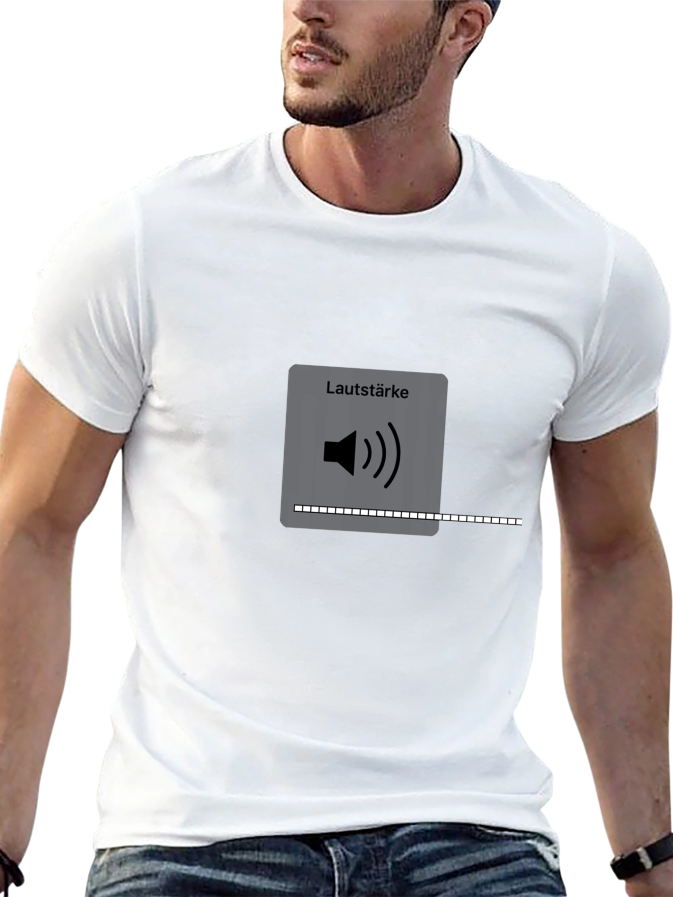 Lautstärke Volume Control Black T-Shirt