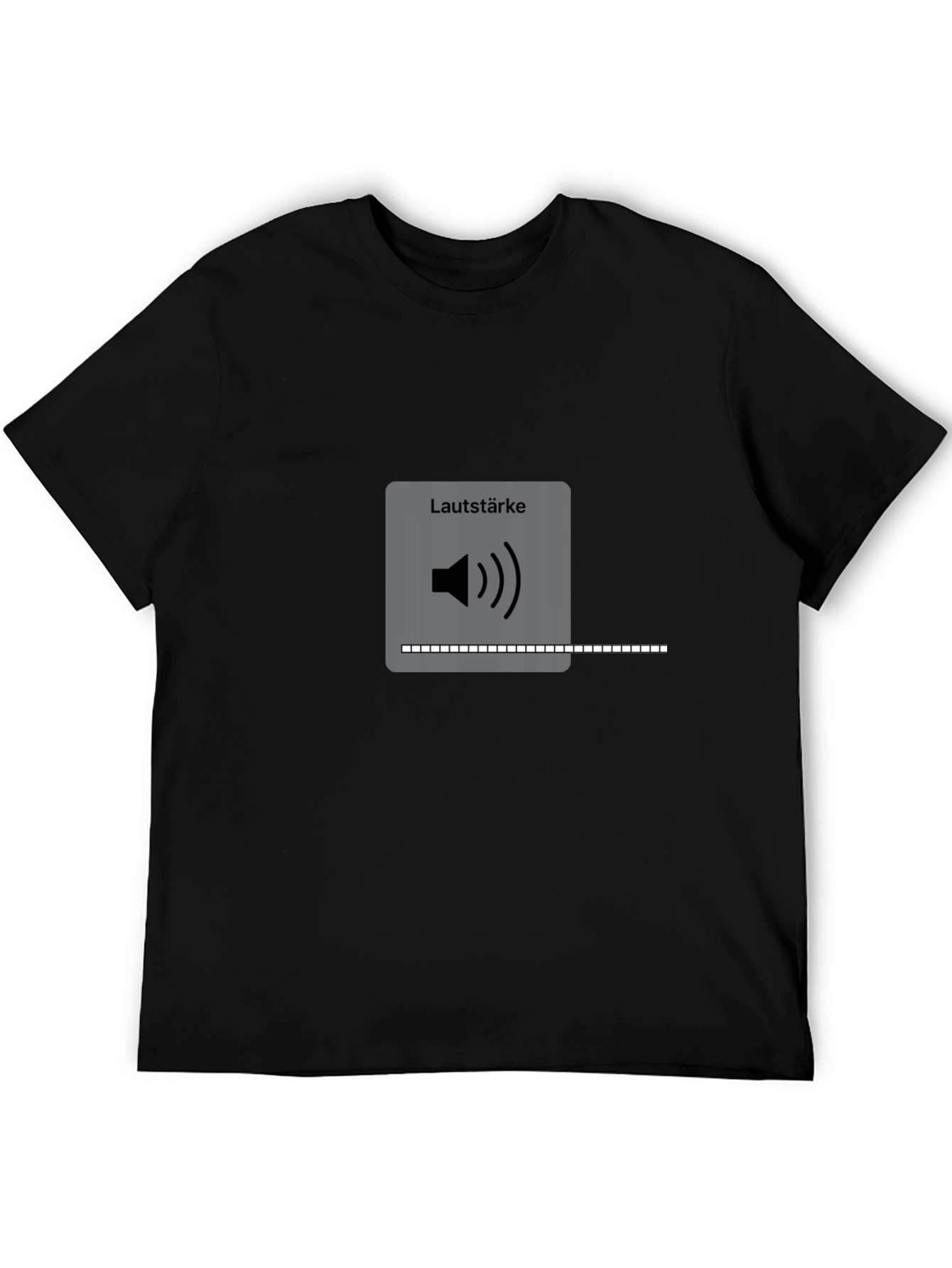 Lautstärke Volume Control Black T-Shirt