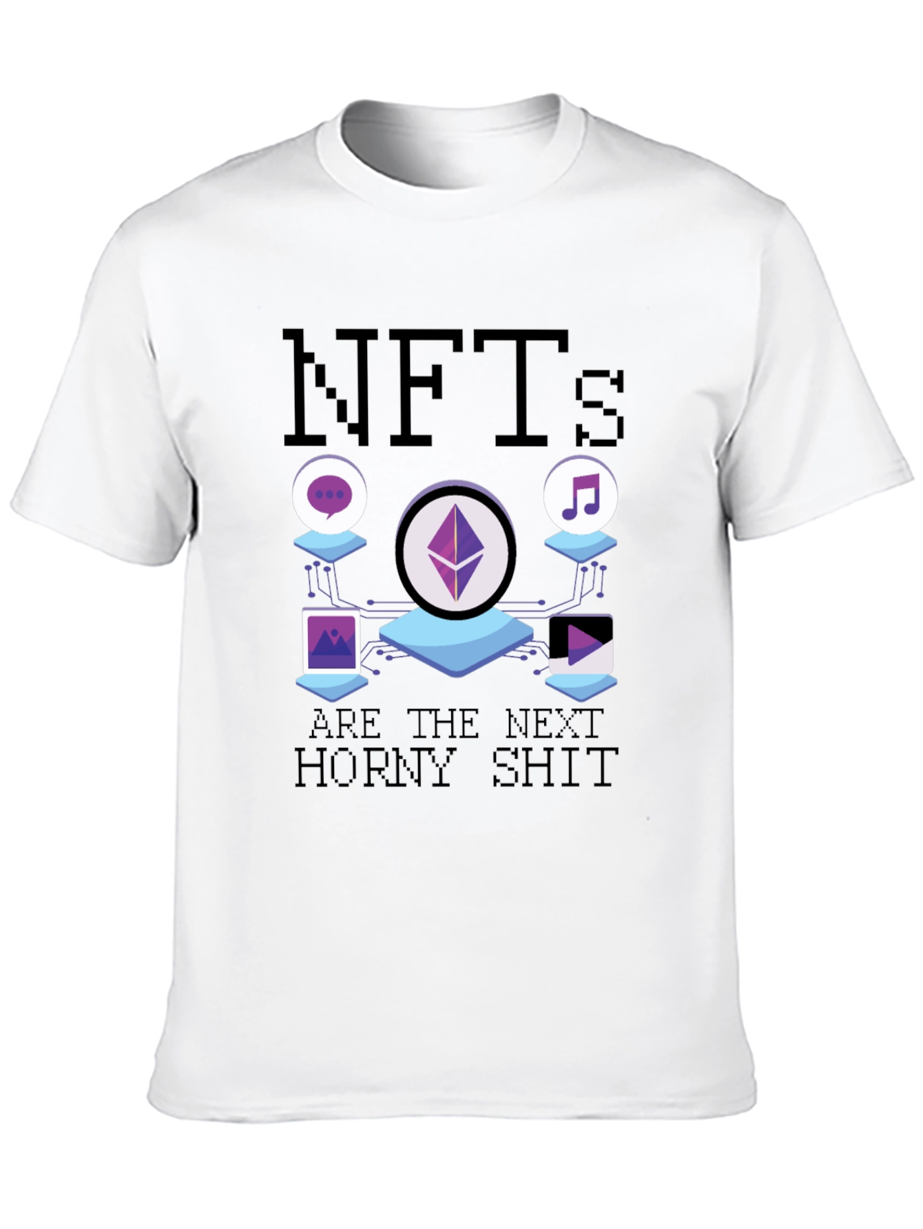 NFTs Next Horny Shit T-Shirt - Black