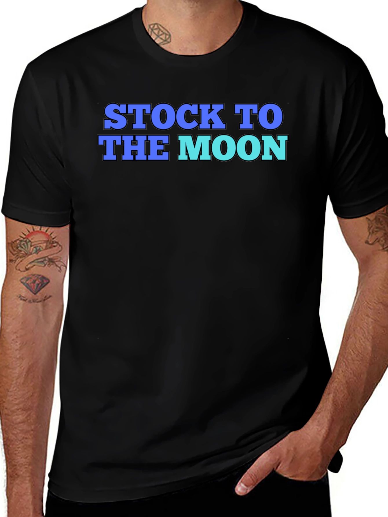 Stock To The Moon Graphic T-Shirt