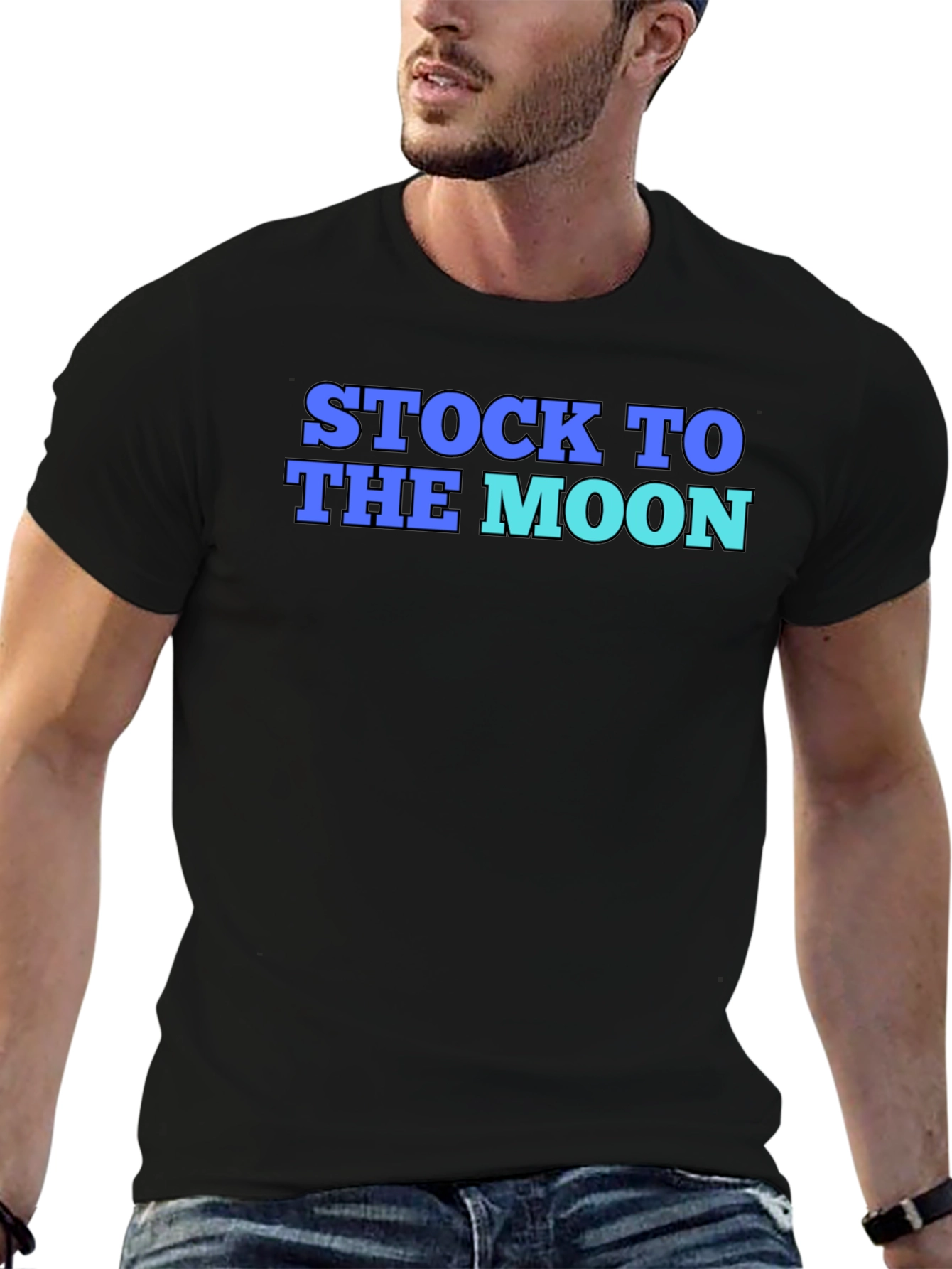 Stock To The Moon Graphic T-Shirt