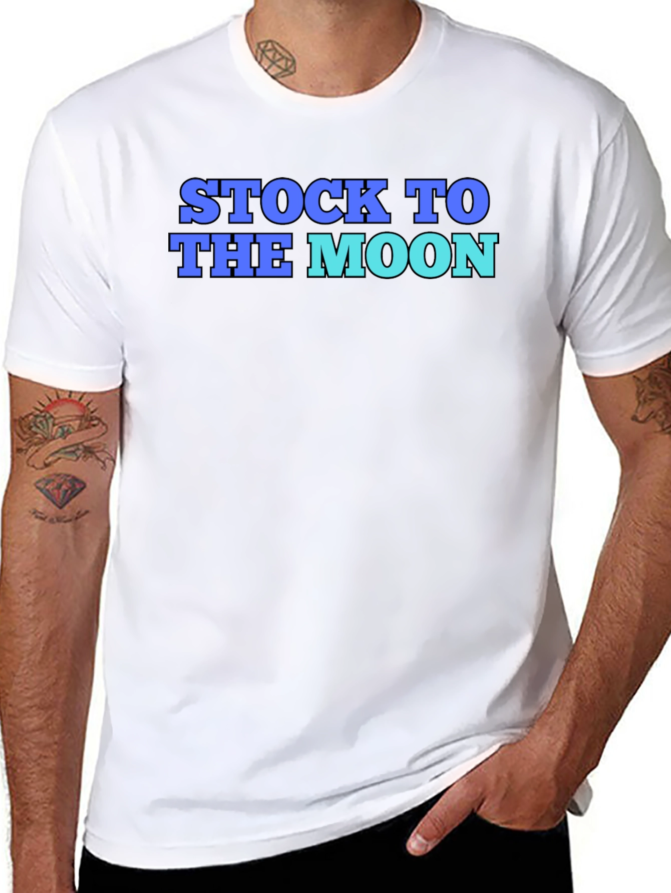 Stock To The Moon Graphic T-Shirt