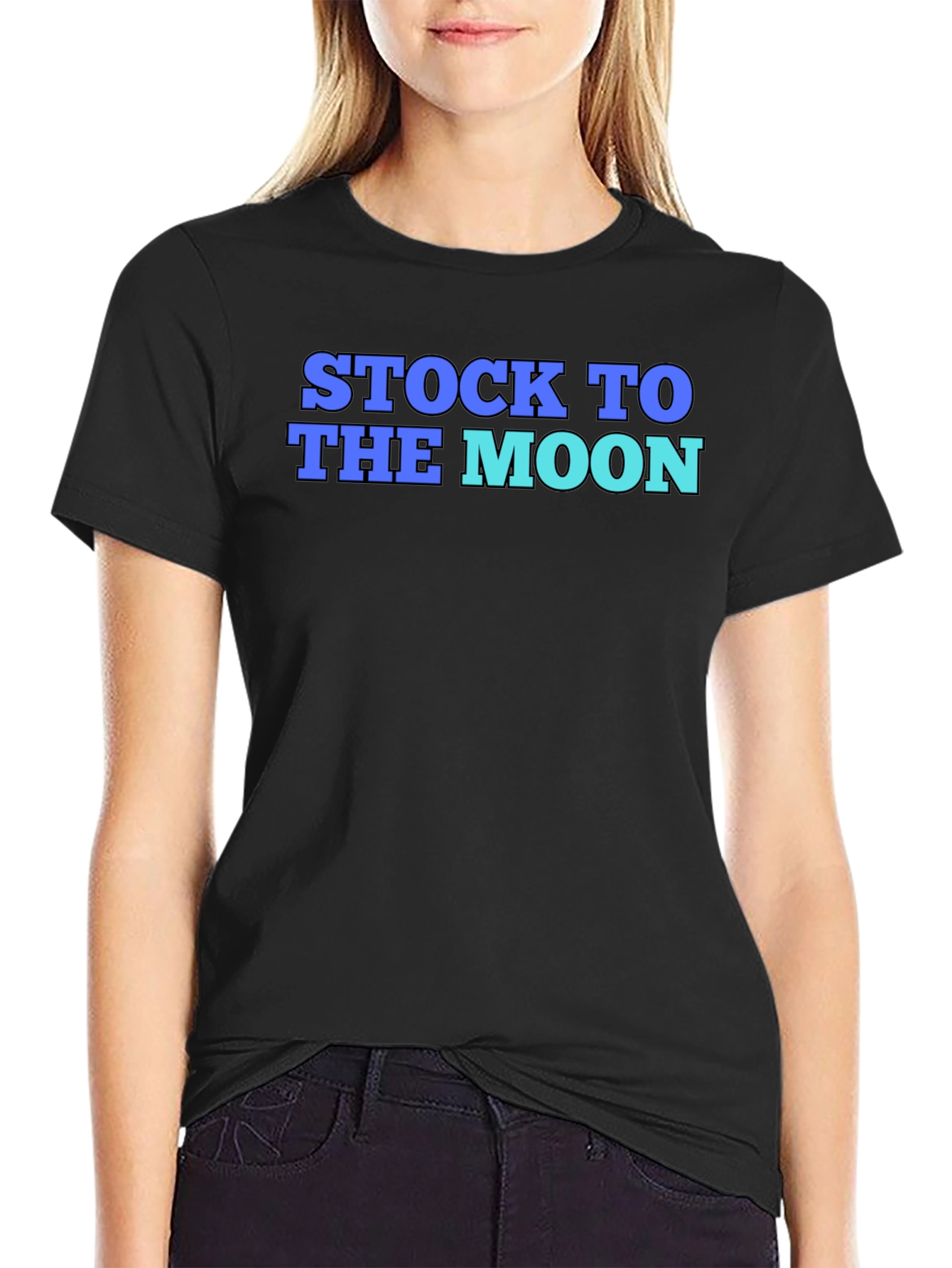 Stock To The Moon Graphic T-Shirt