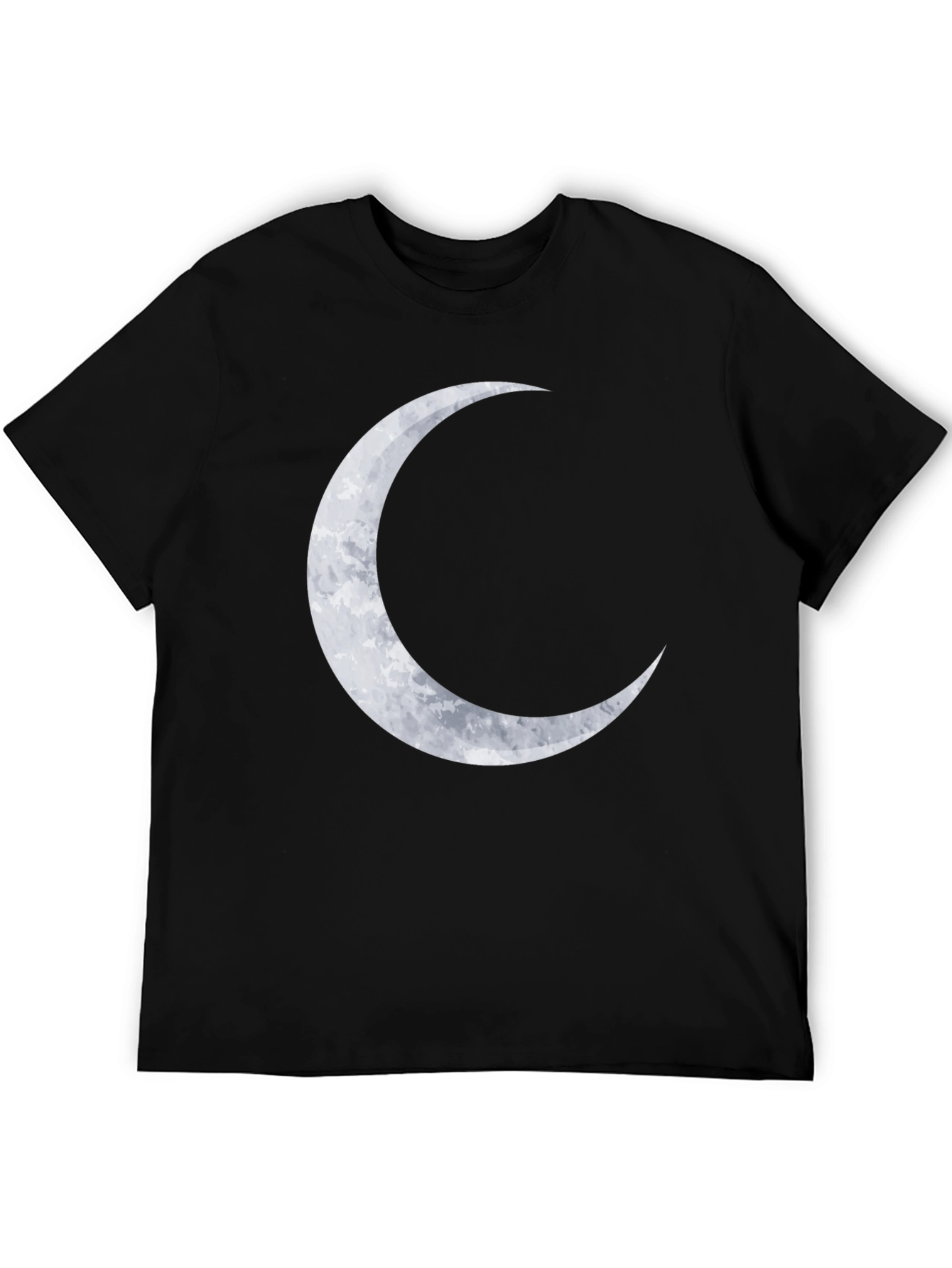 Crescent Moon Graphic Tee - Stylish Black T-Shirt