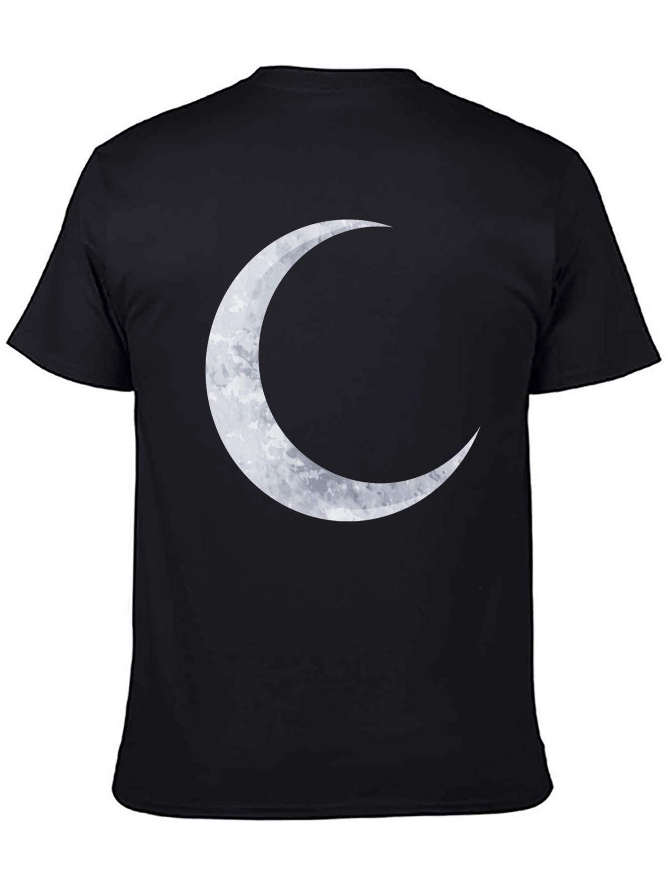 Crescent Moon Graphic Tee - Stylish Black T-Shirt