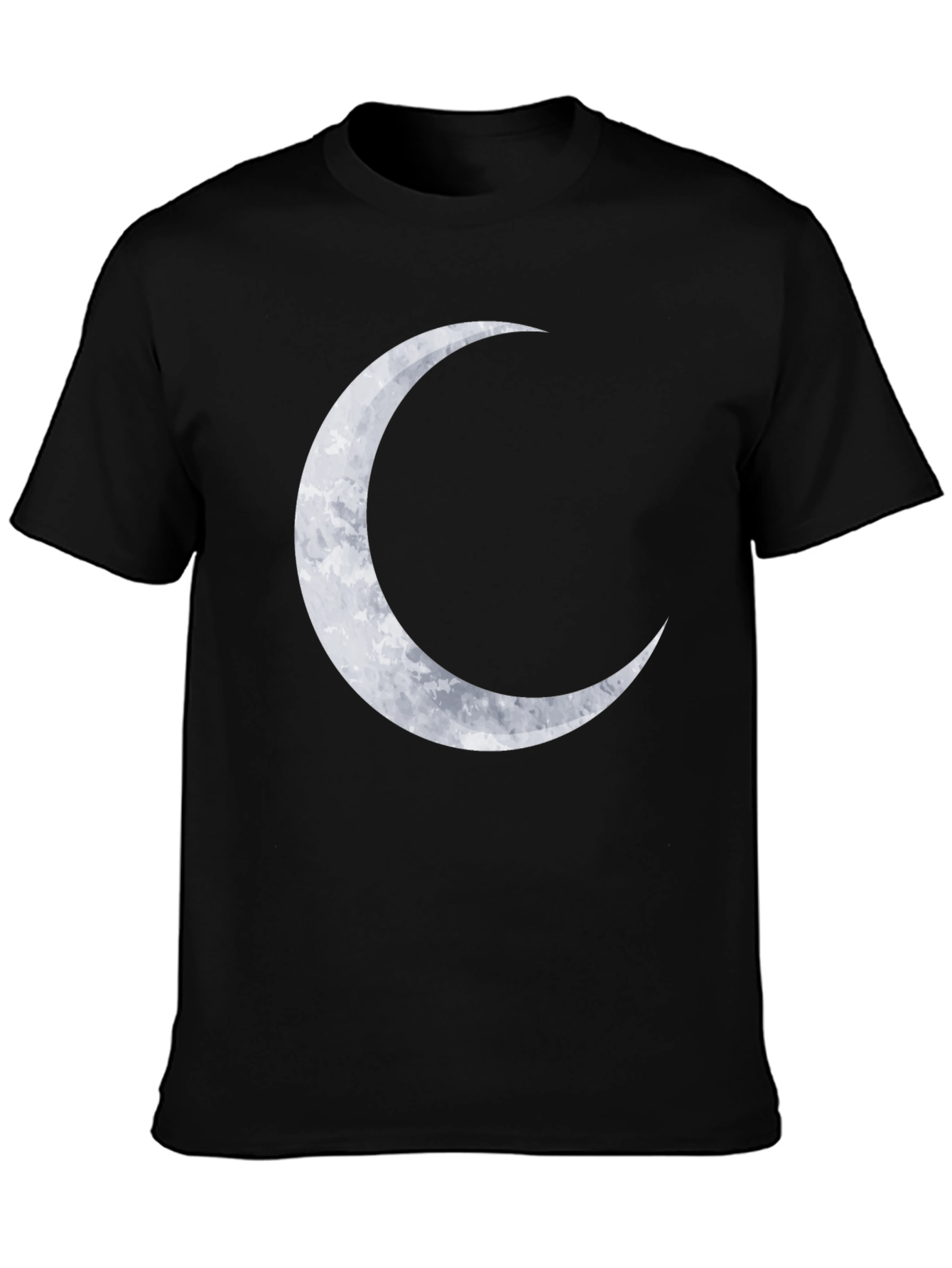 Crescent Moon Graphic Tee - Stylish Black T-Shirt