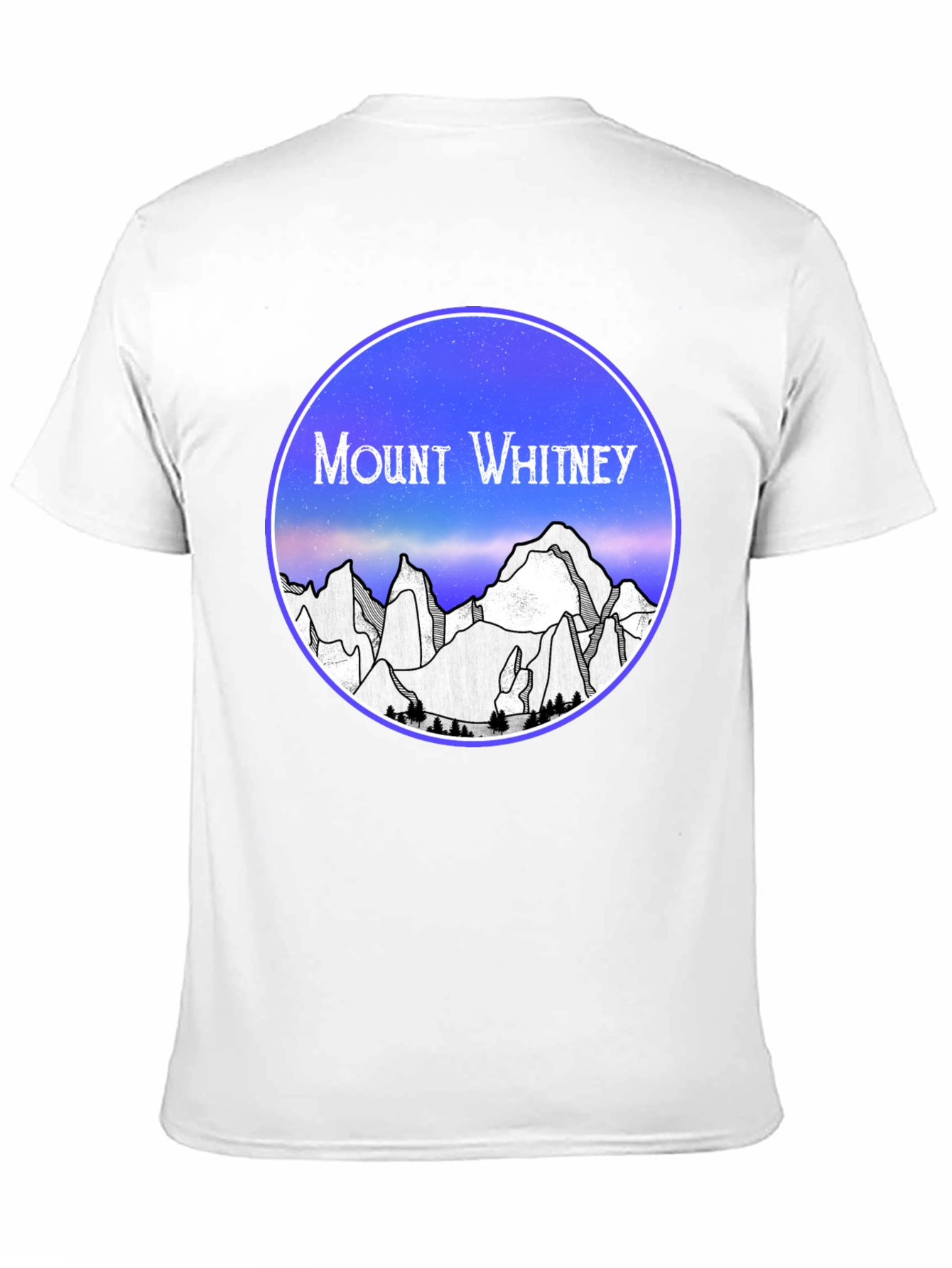 Mount Whitney T-Shirt - Black Cotton Graphic Tee
