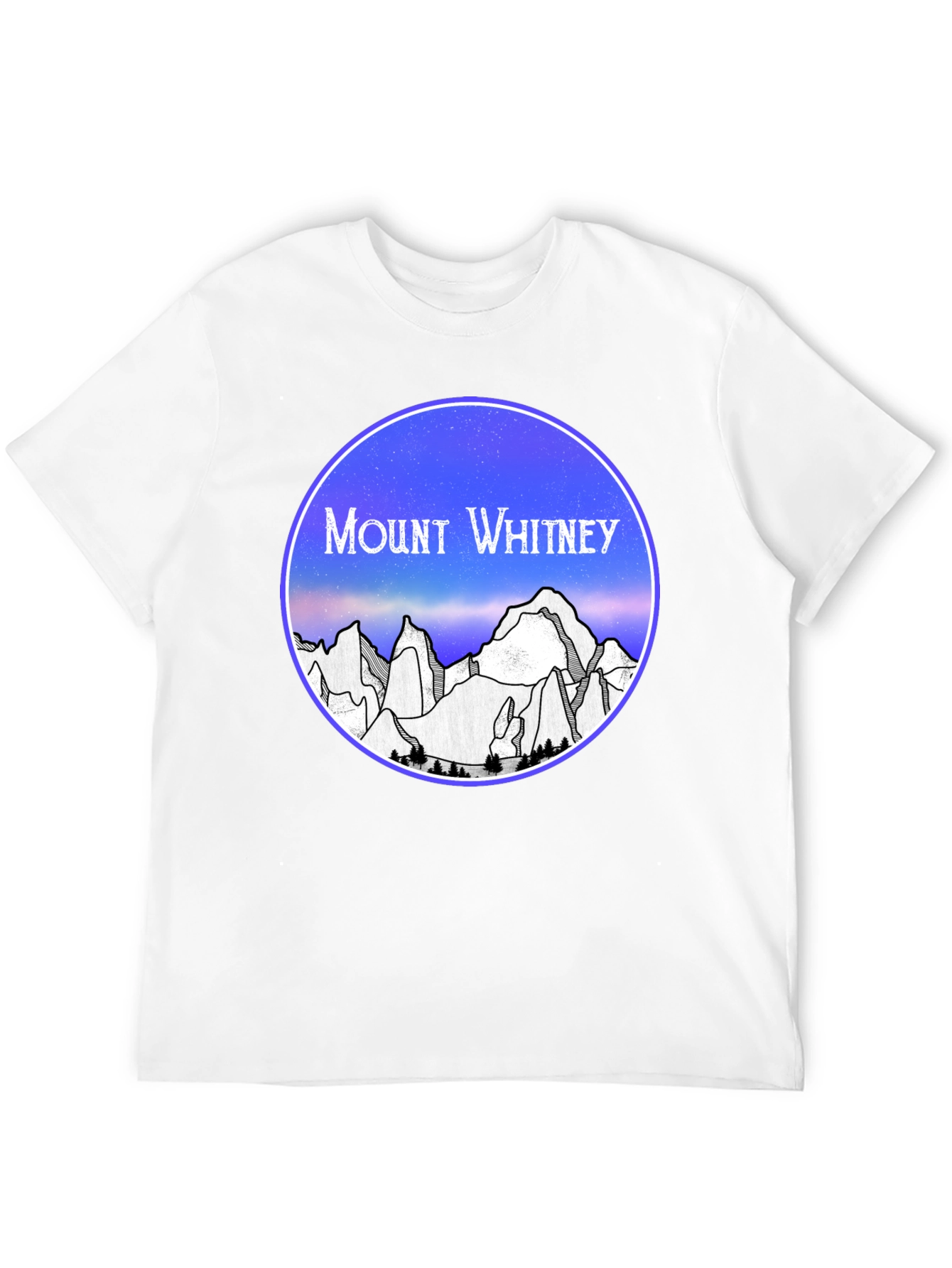 Mount Whitney T-Shirt - Black Cotton Graphic Tee