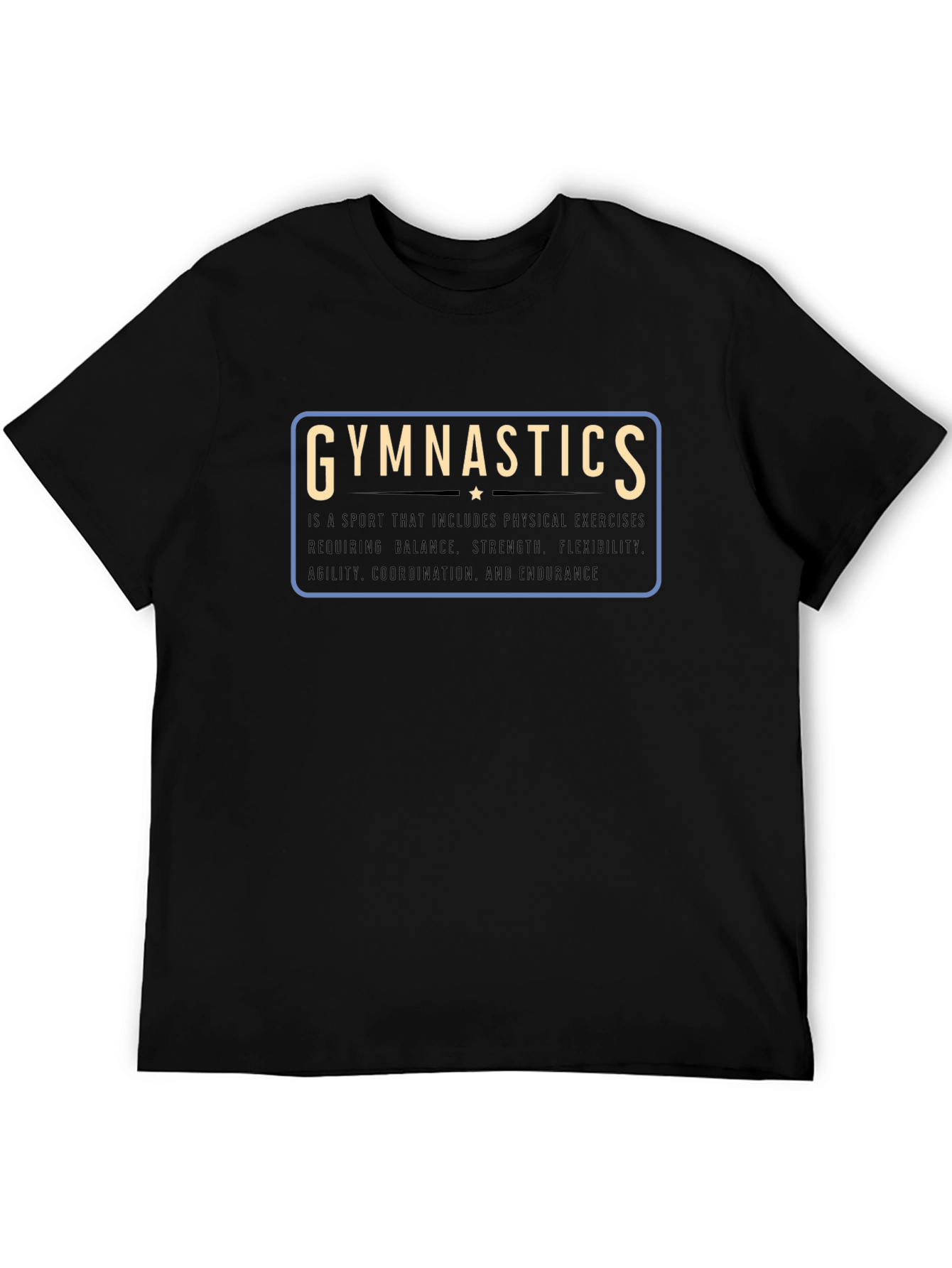 Gymnastics Definition Graphic Tee - Black