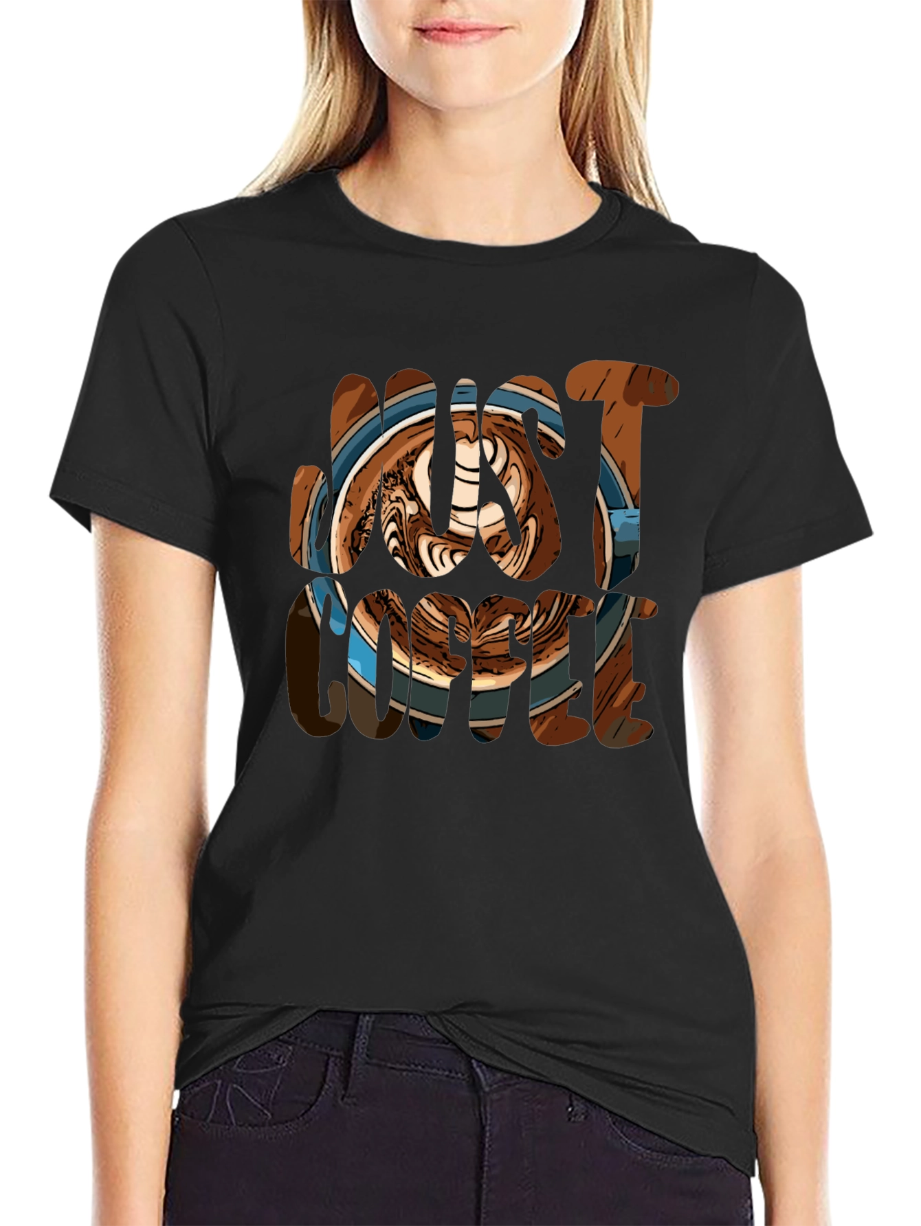 Just Coffee Graphic Tee - Casual Comfort