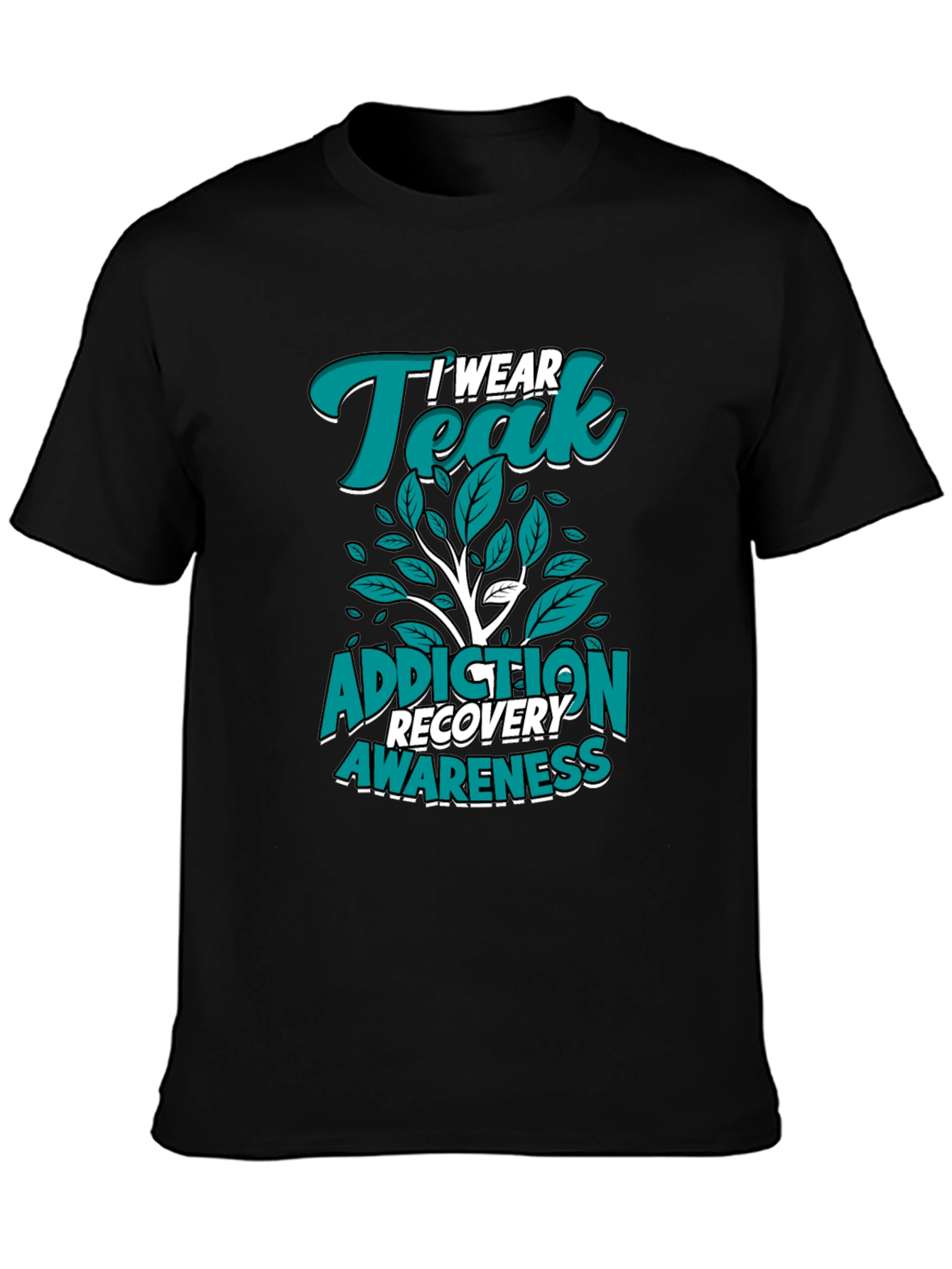 Teal Addiction Recovery Awareness T-Shirt