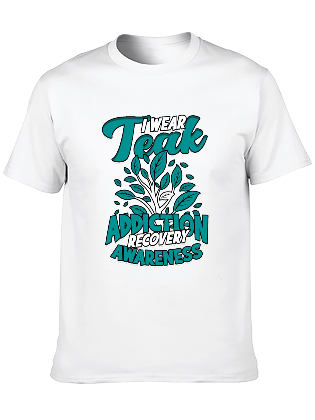 Teal Addiction Recovery Awareness T-Shirt