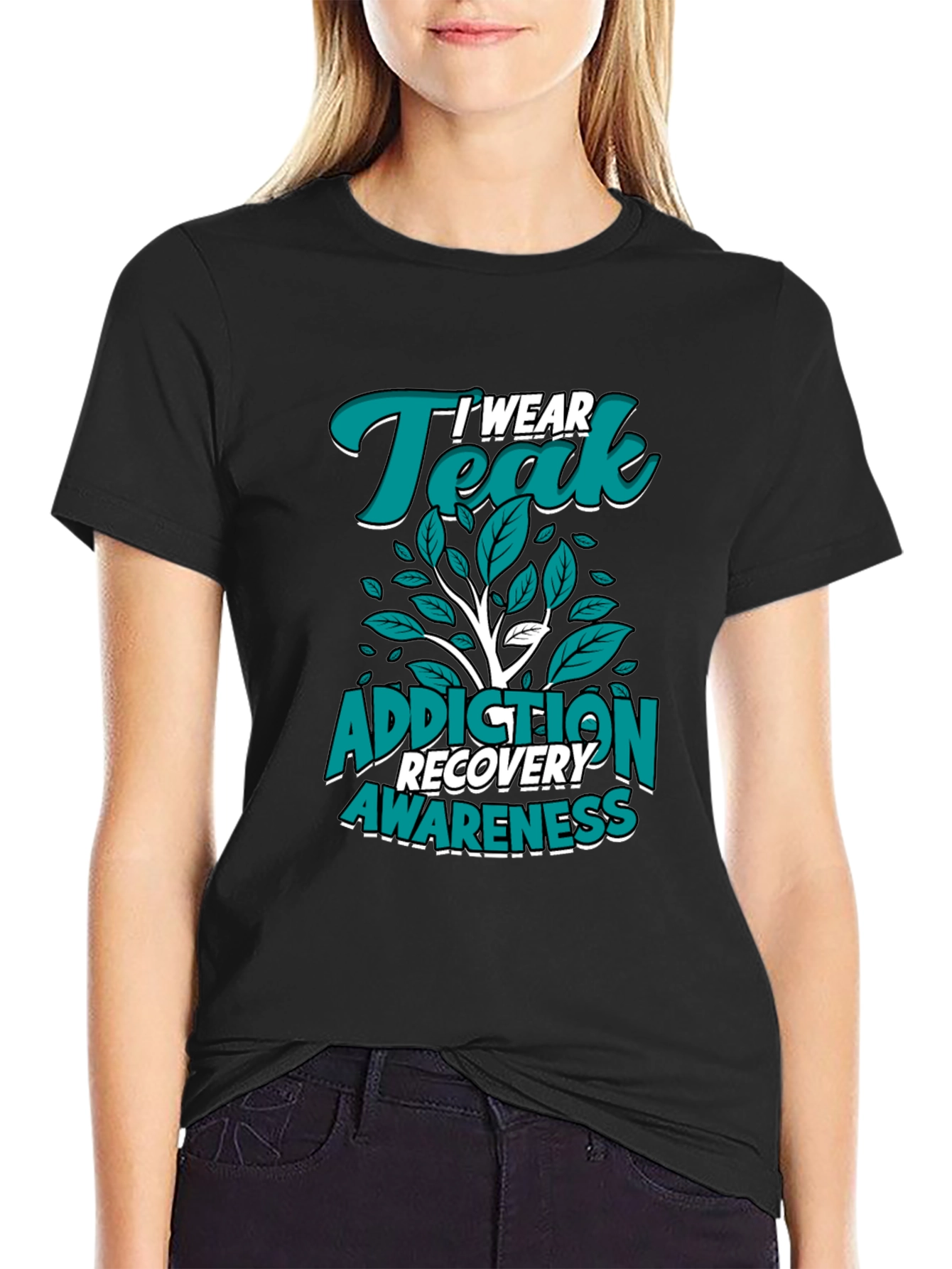 Teal Addiction Recovery Awareness T-Shirt