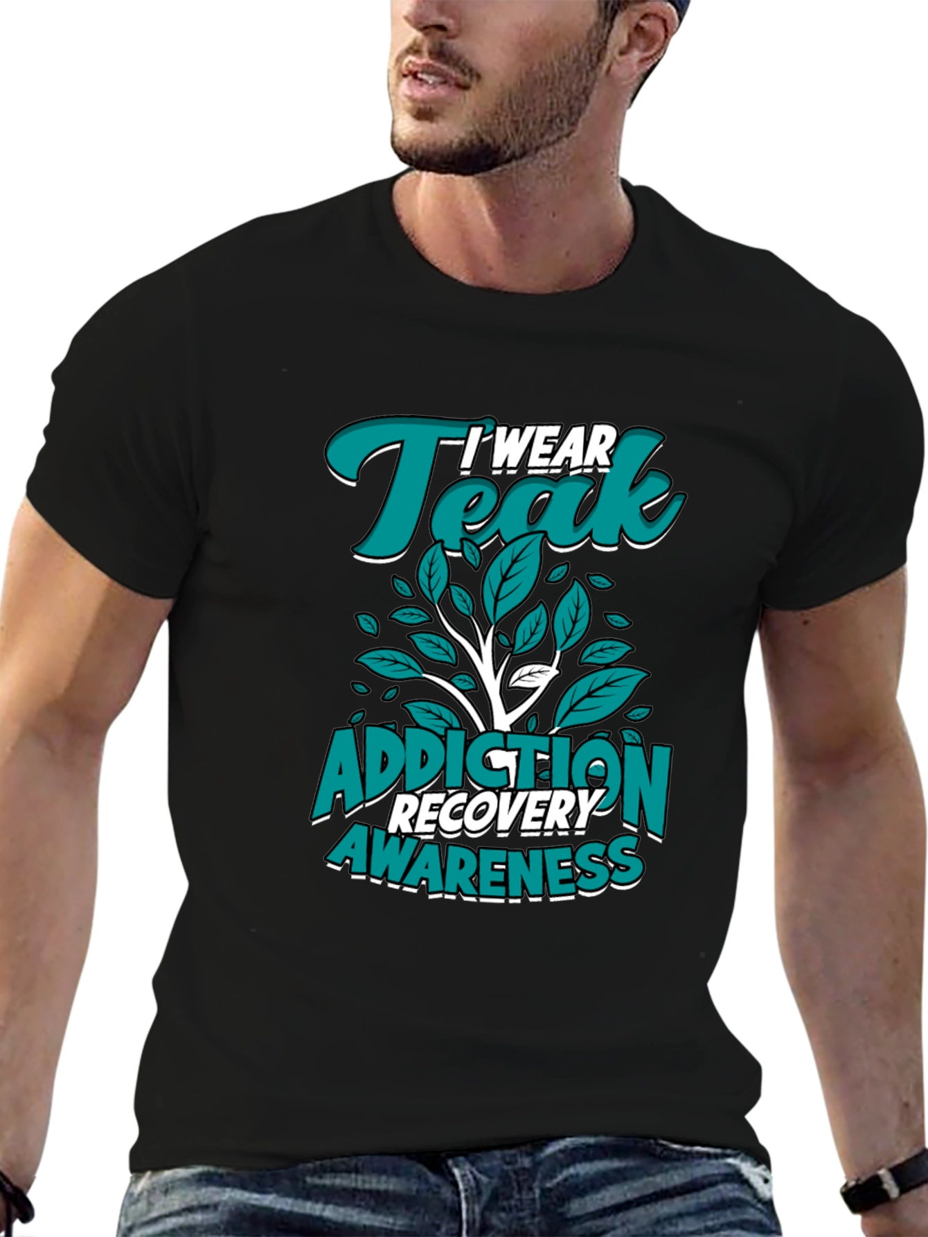 Teal Addiction Recovery Awareness T-Shirt