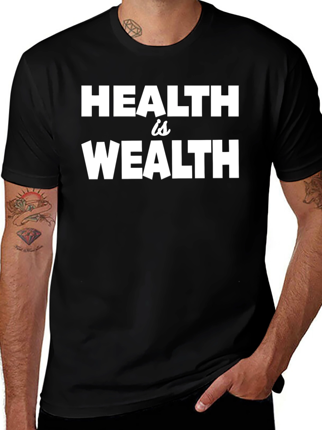 Health is Wealth Graphic T-Shirt