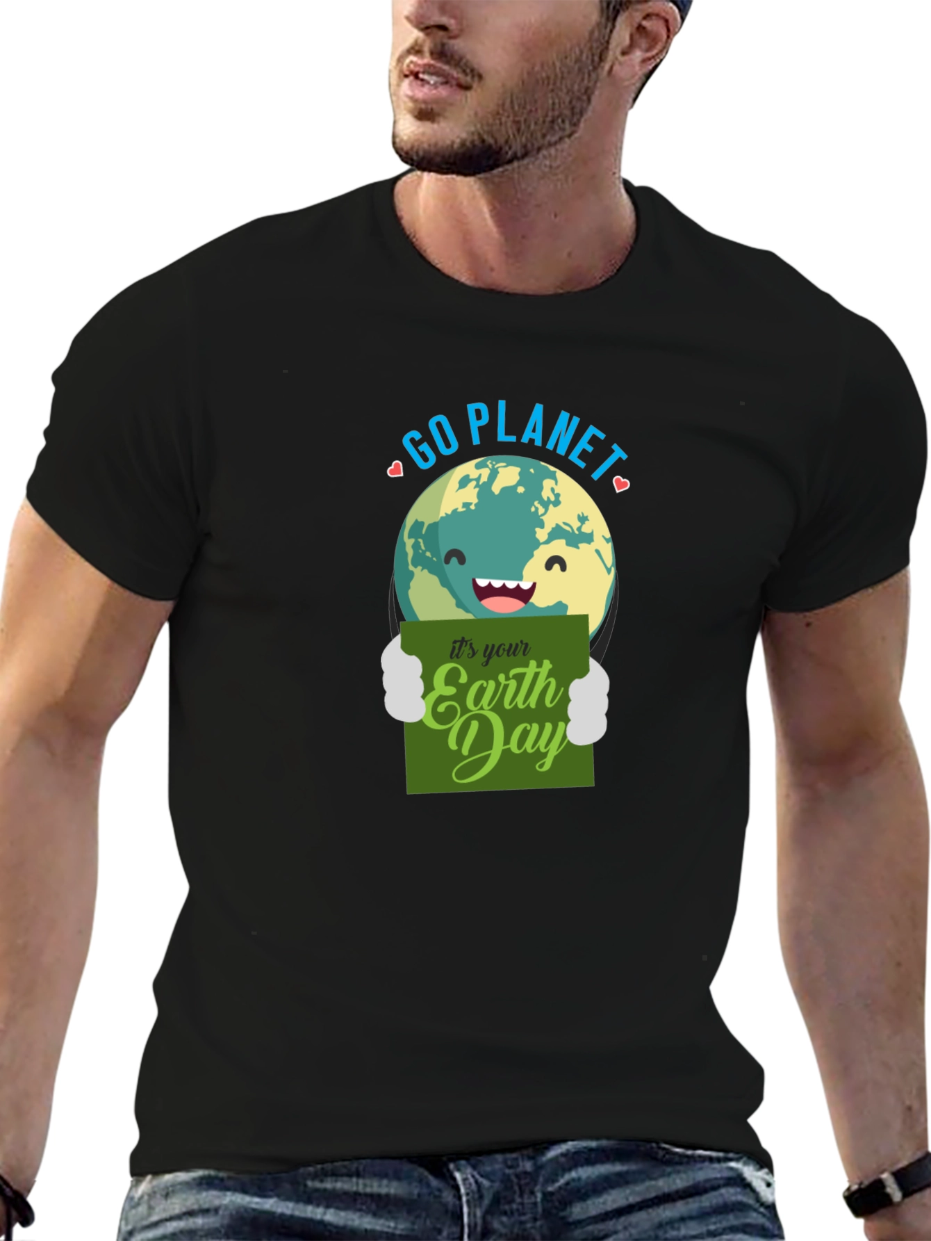 Go Planet Earth Day Graphic T-Shirt